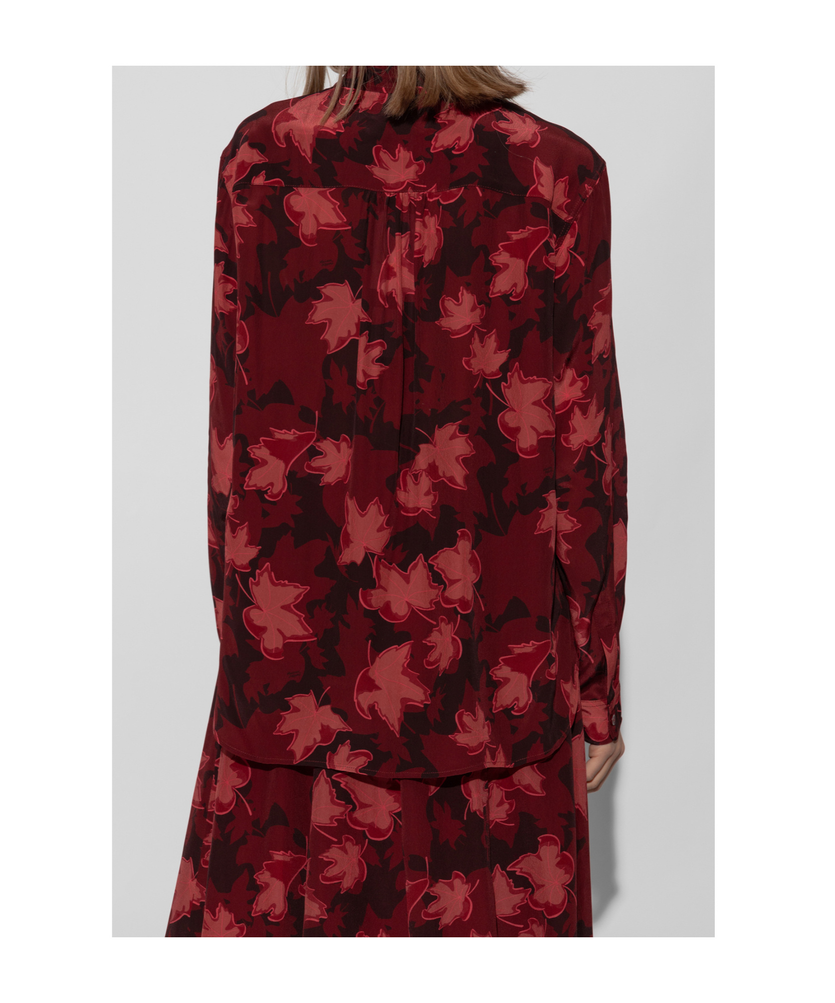 Shop Maison Kitsuné Classic Fluid Shirt In Red