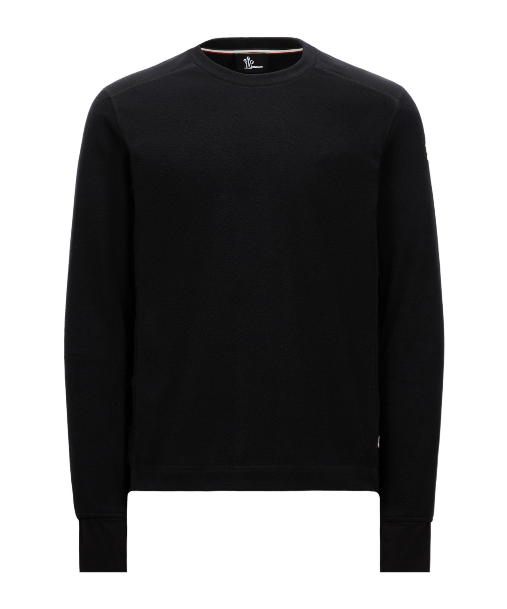 Moncler Logo-patch Performance Sweatshirt In Black