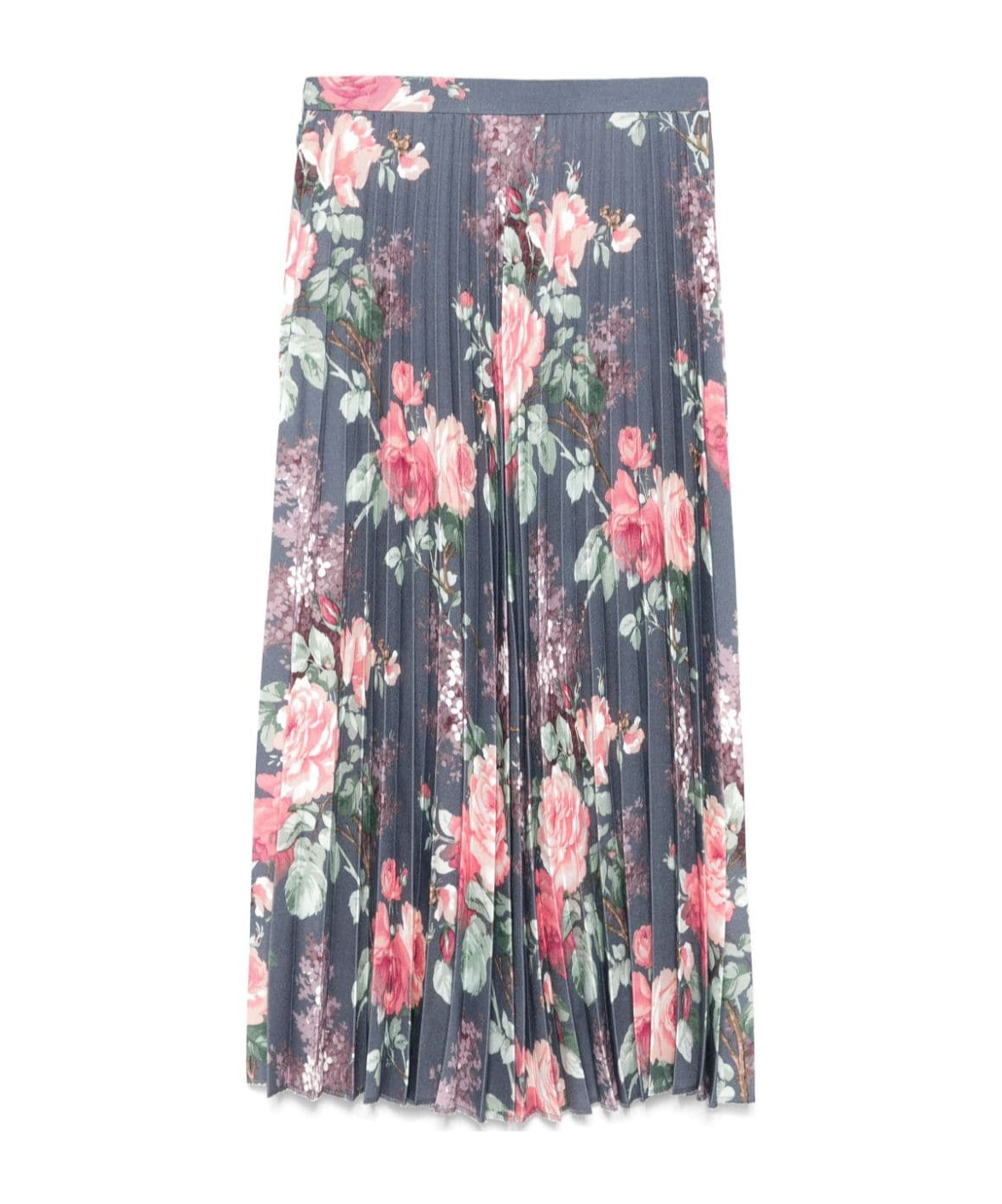 Junya Watanabe Printed Midi Skirt In Blue