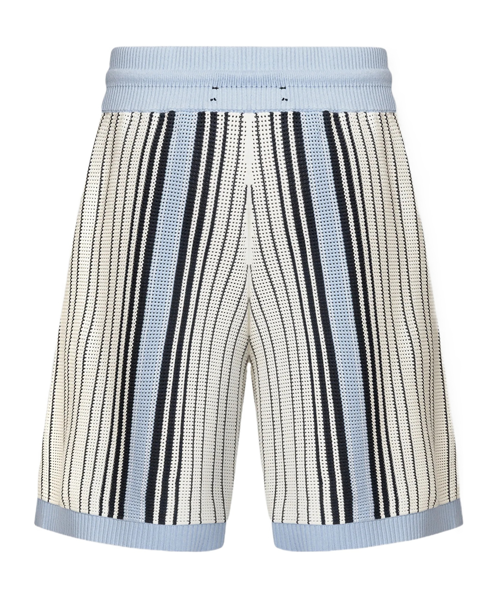 Amiri Script Stripe Knitted Shorts Drawstring In Multi
