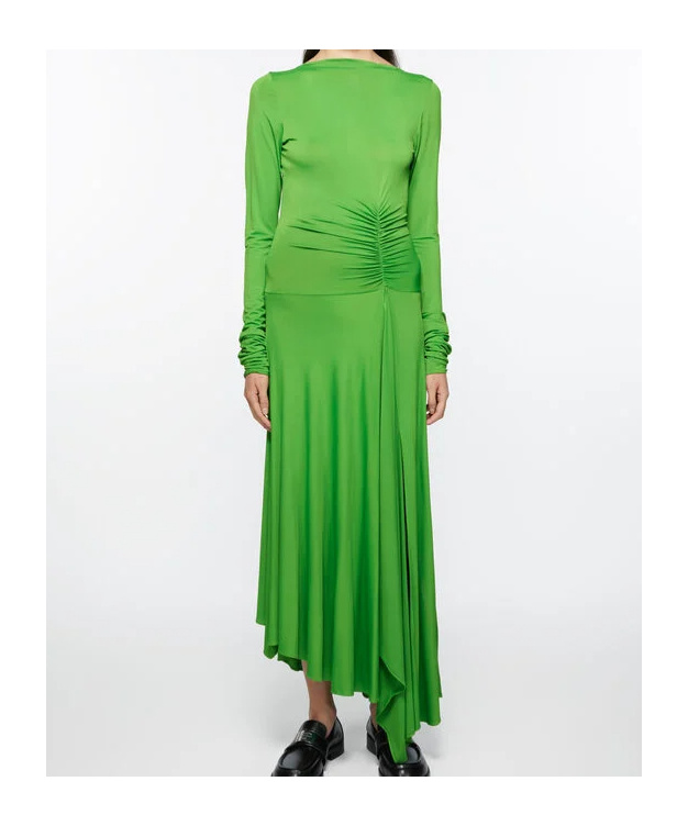 Acne Studios Long-sleeved Dress In Green