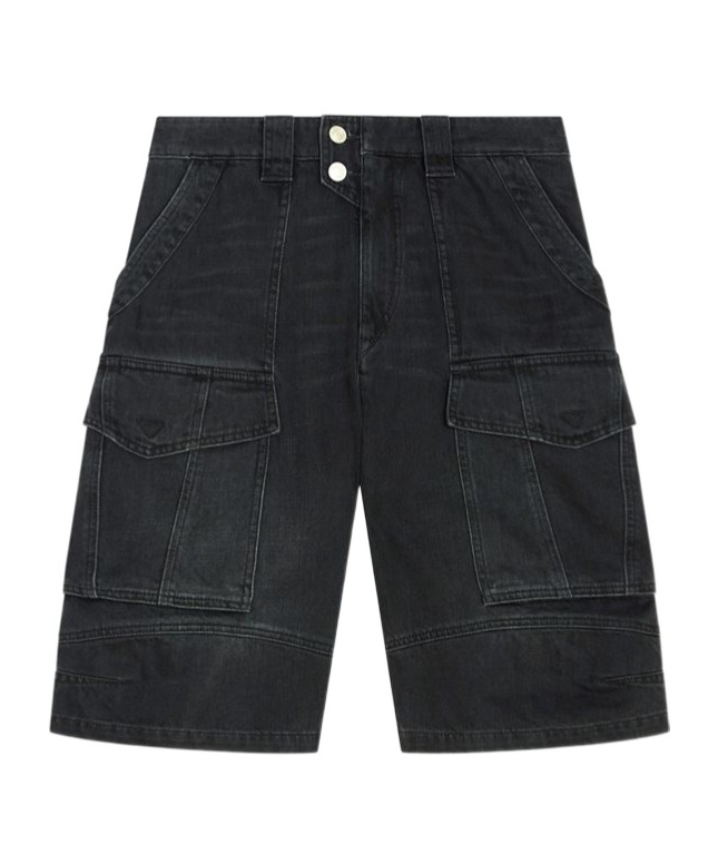 Isabel Marant Étoile Belt-loop Denim Shorts In Black