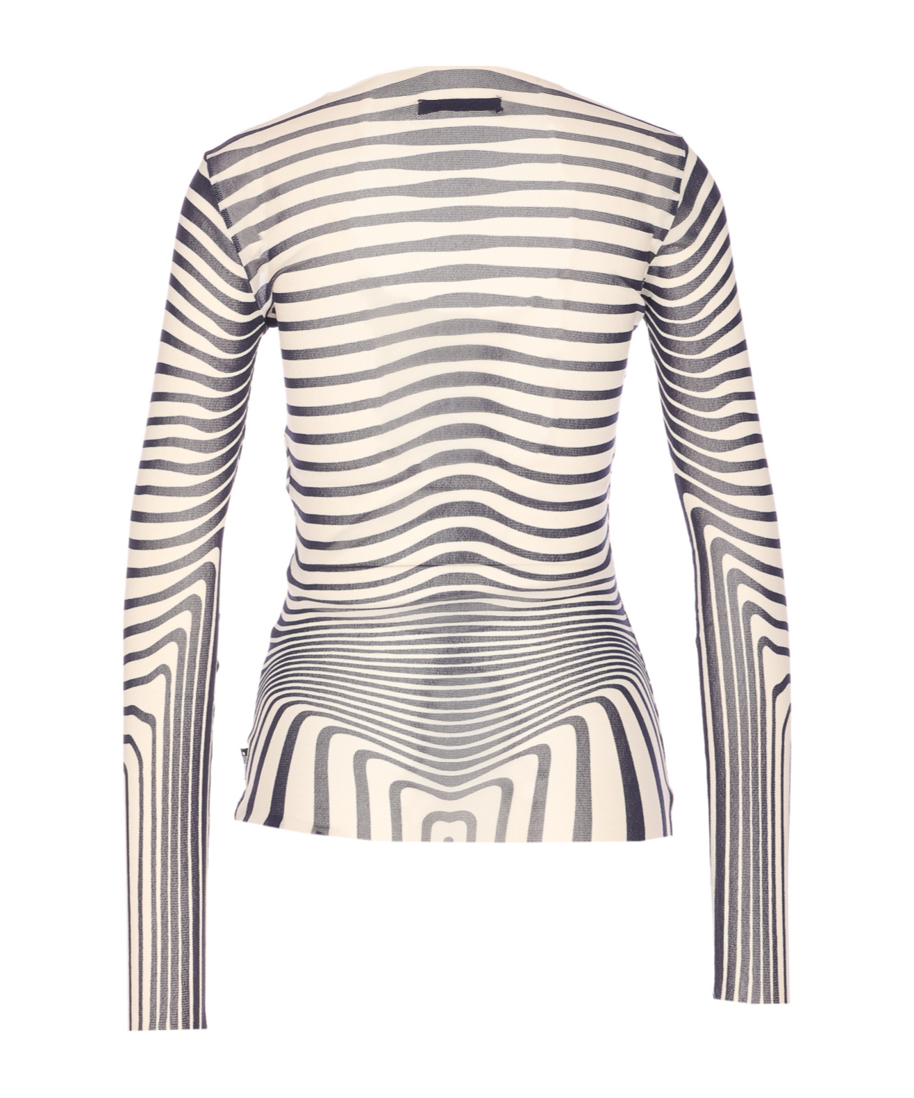 Jean Paul Gaultier Women Re-edition Morphing Stripes Long Sleeves Top In Multi