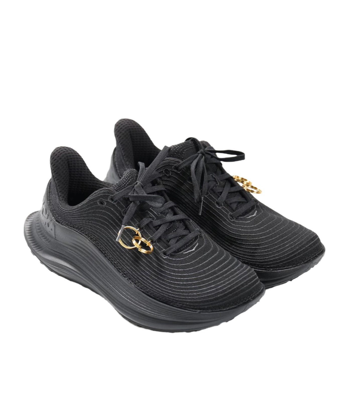 Comme Des Garcons Black X Hoka Tc1.0 Lace-up Sneakers In Black