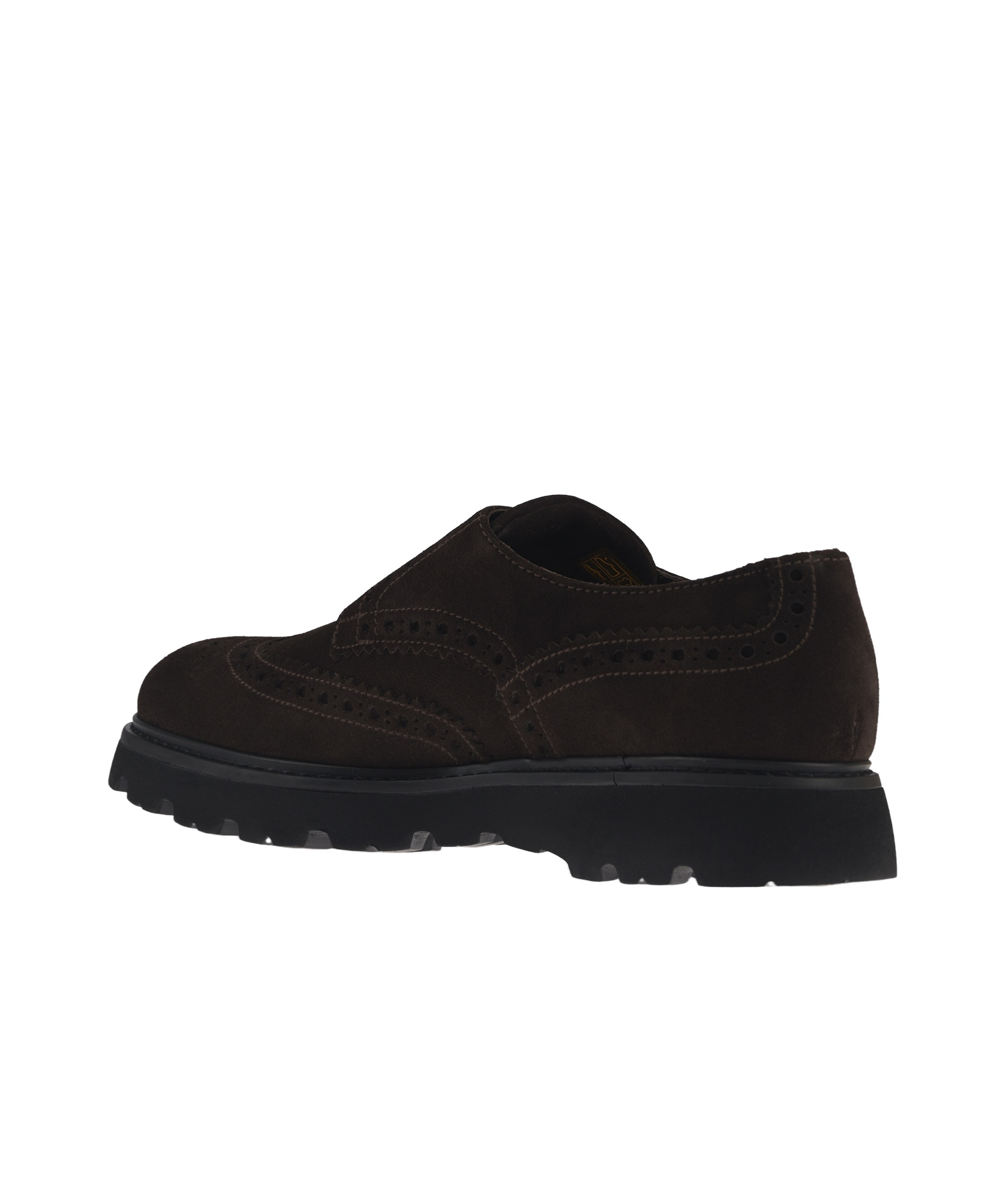 Doucal's Round Head Business Casual Shoes In Black