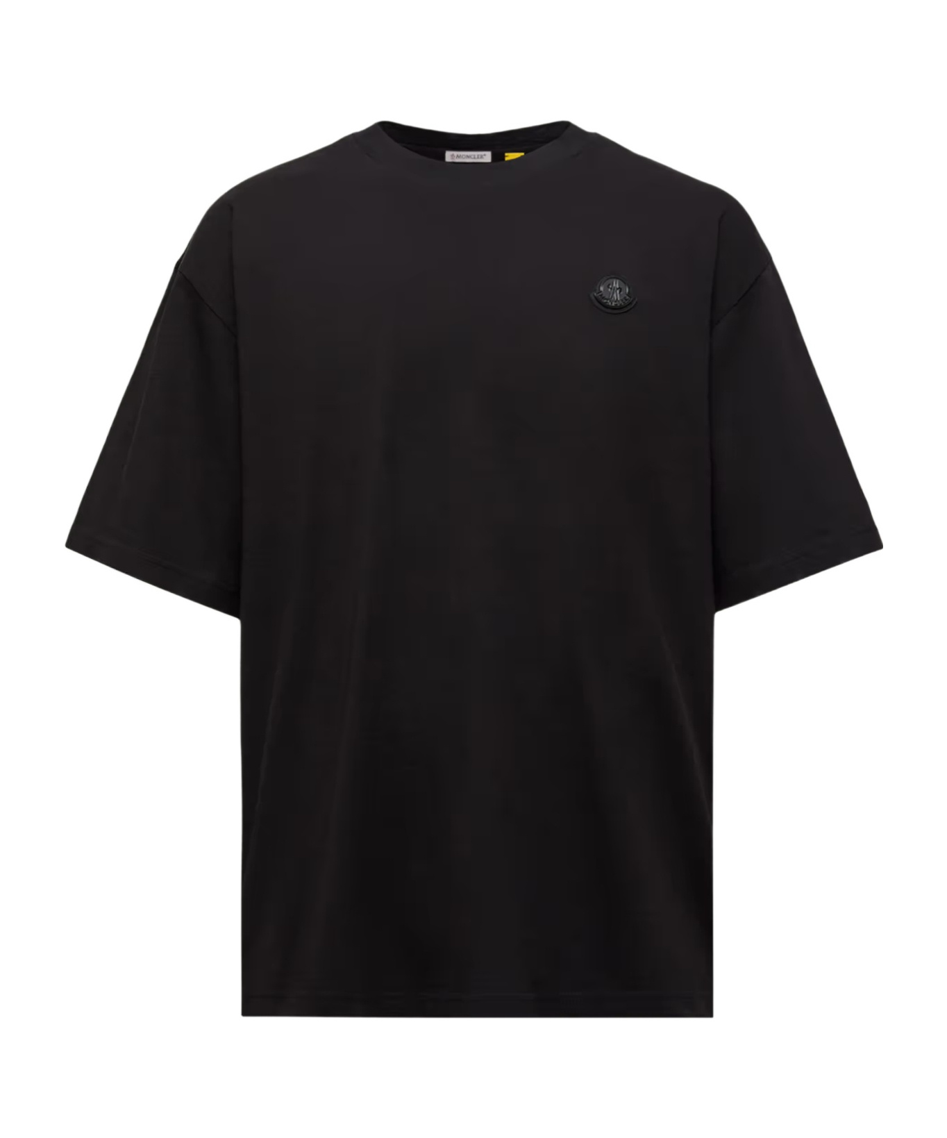 Moncler X Asap Rocky Logo Patch Crewneck T-shirt In Black