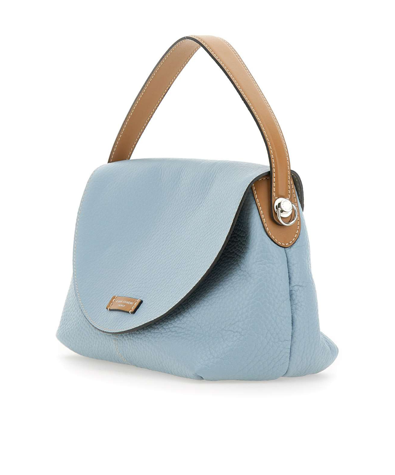 Gianni Chiarini Alessandra Foldover-top Tote Bag In Blue