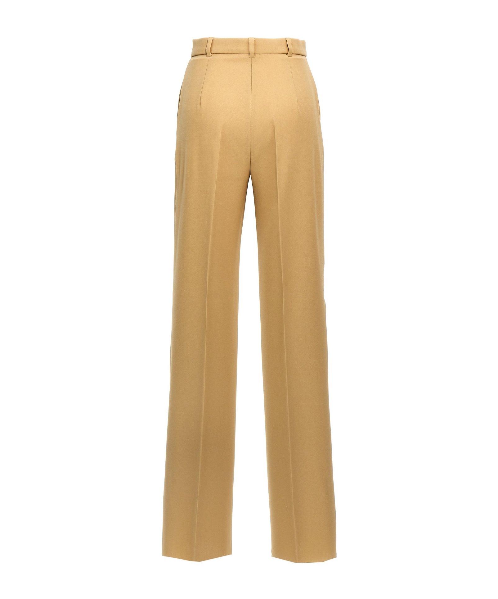 Max Mara Belt-loop Casual Pants In Nude