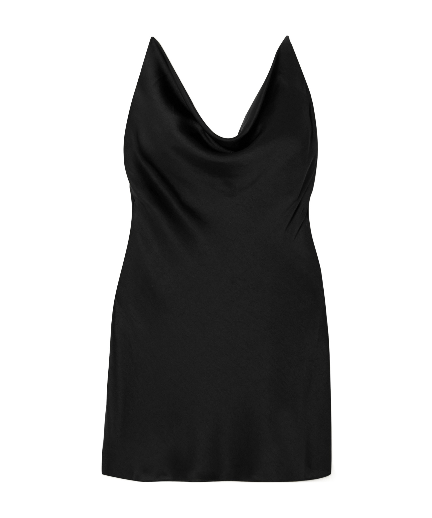 Y/project Satin Slip Dress For Elegant In Black