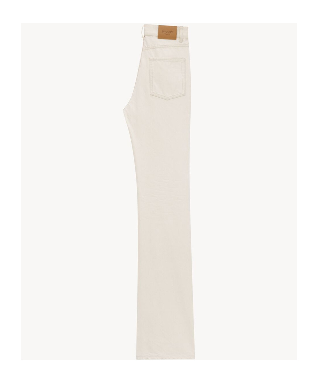 Saint Laurent 70s Jeans In Almond Colour In White