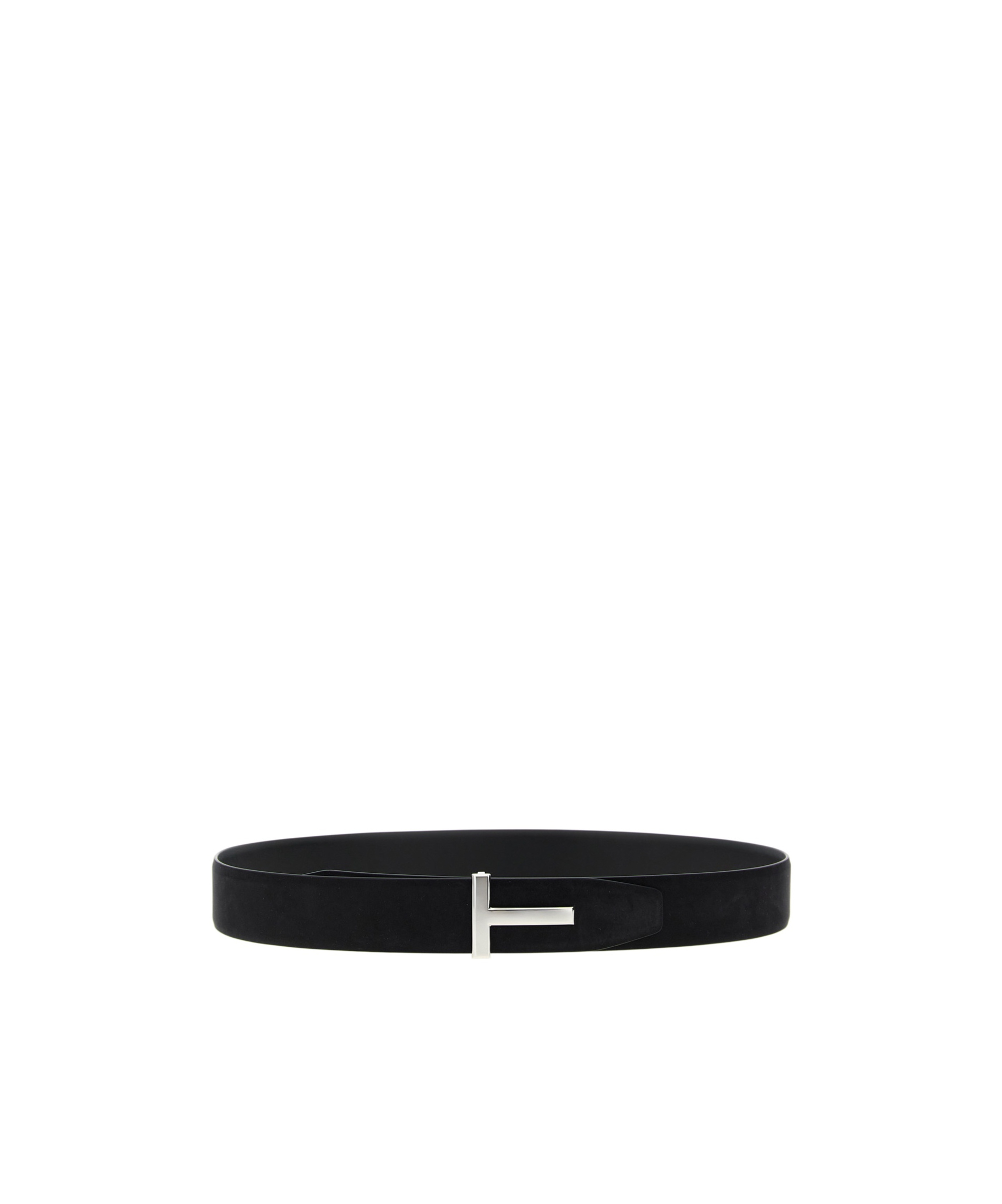 Tom Ford 't' Reversible Belt In Black