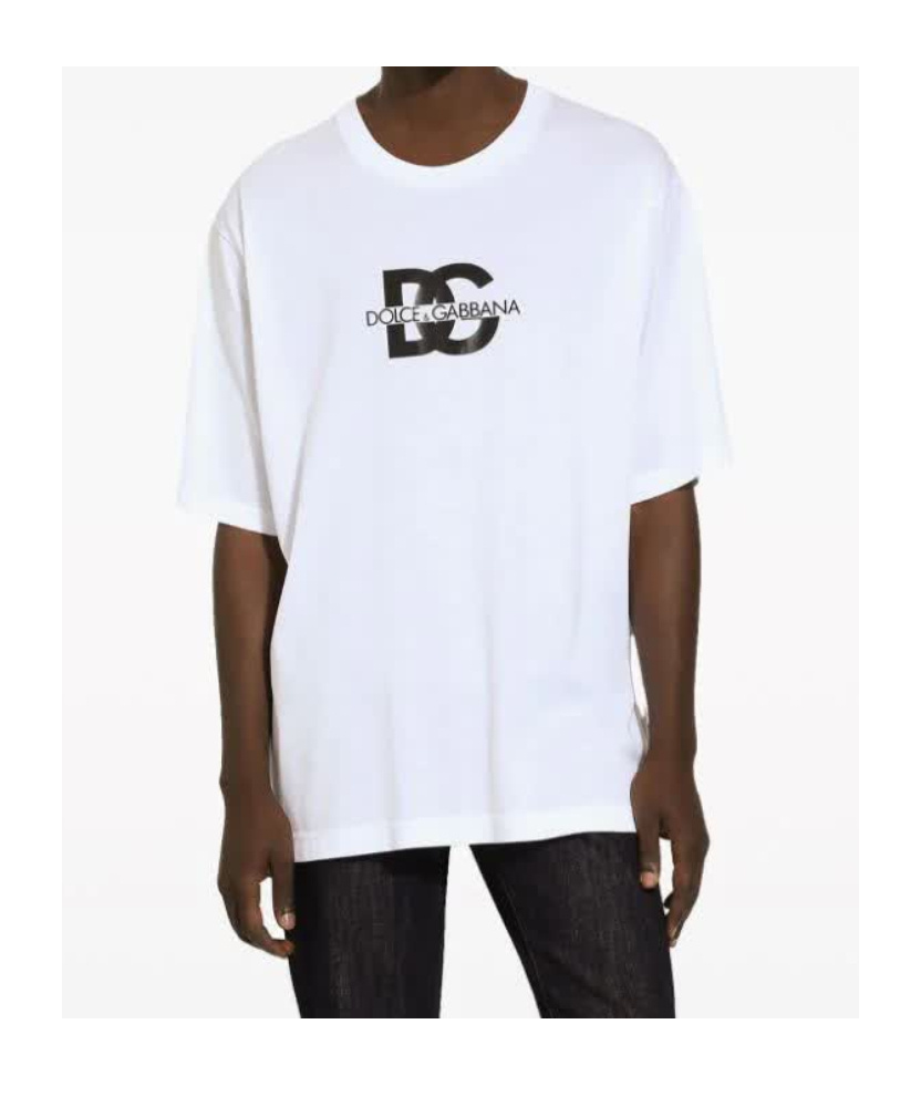 Dolce & Gabbana Bold Logo Print Crewneck T-shirt In White