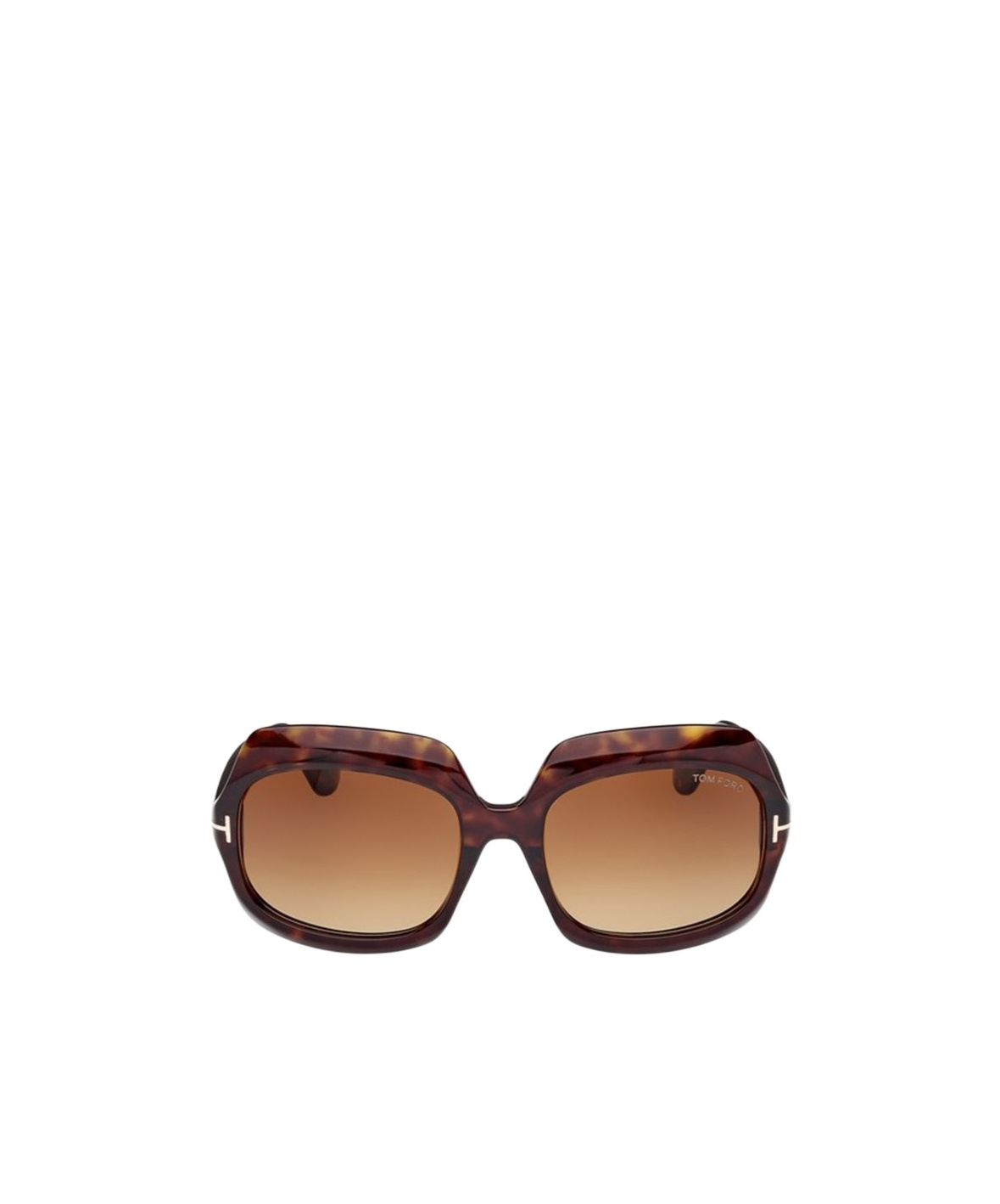 Shop Tom Ford Eyewear Ren Oversized Frame Sunglasses In Brown