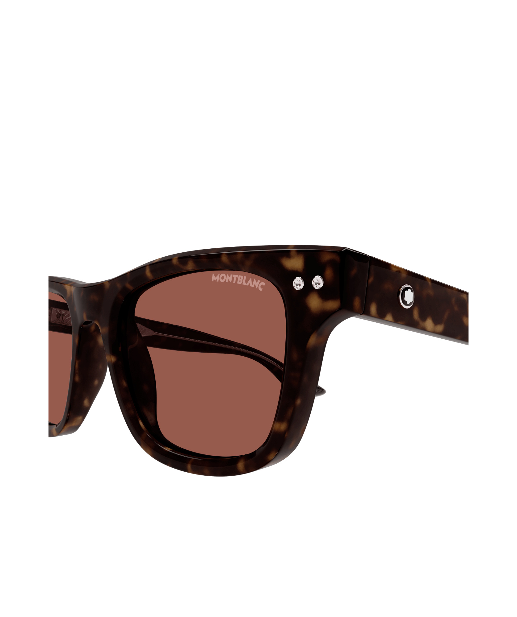Montblanc Square-frame Sunglasses In Brown