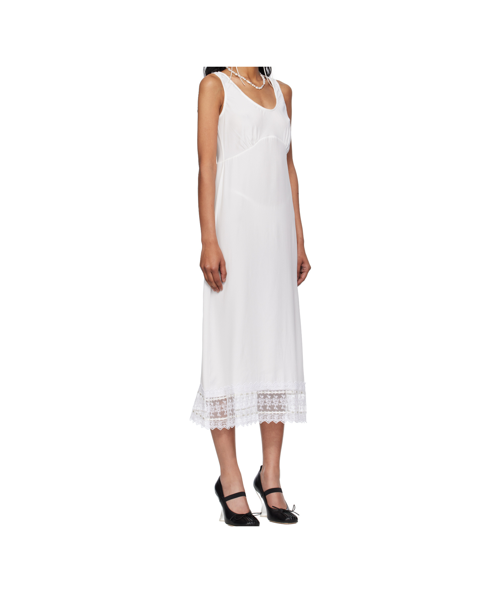 Simone Rocha Trim Slip Dress In White