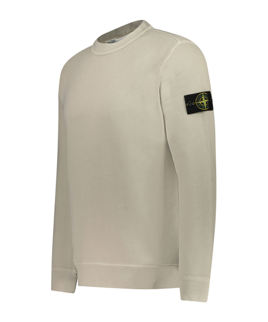 Stone Island Wool-blend Crew-neck Sweater In Nude