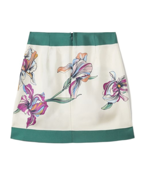 LA DOUBLEJ MINI FOULARD SKIRT