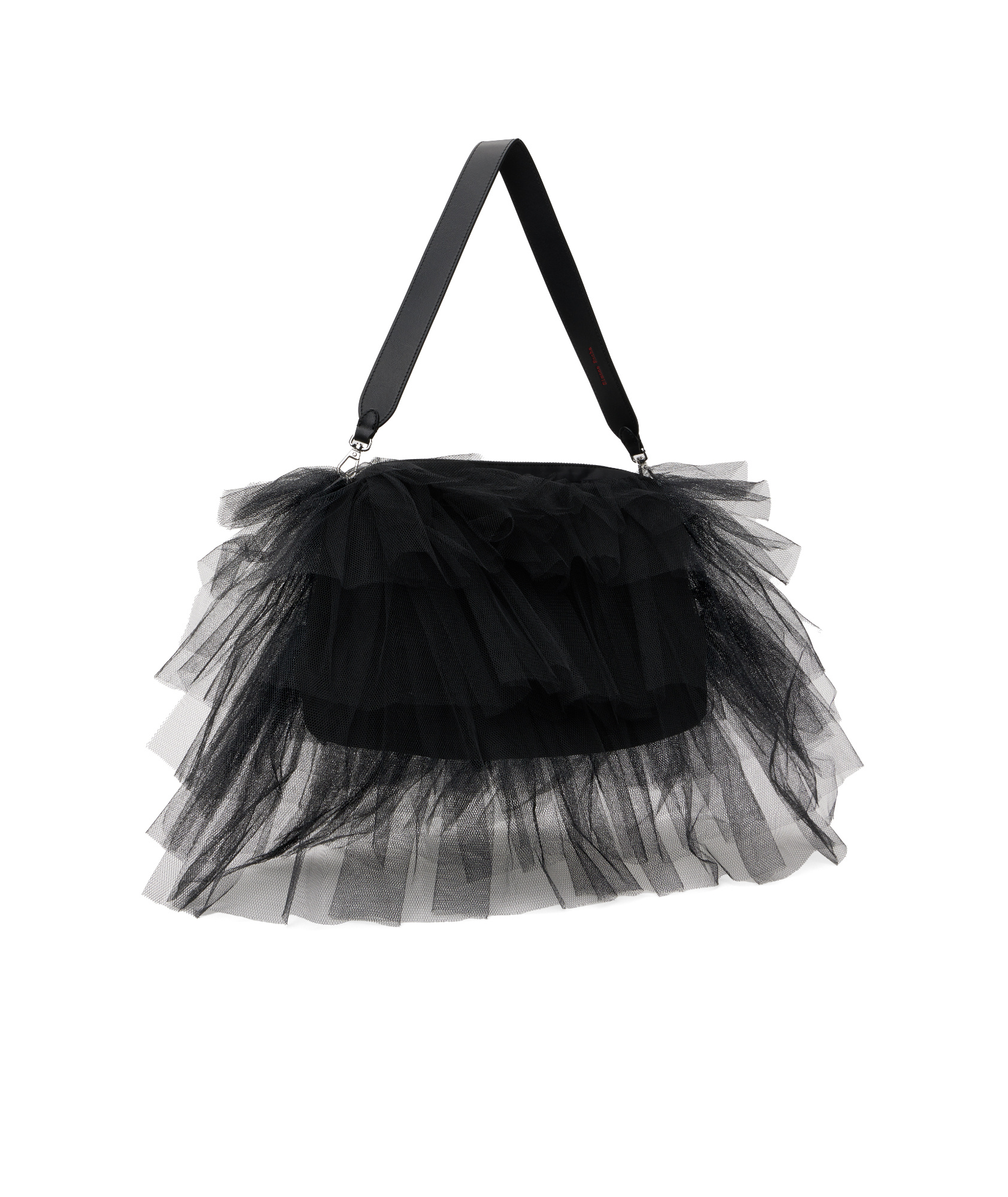 Simone Rocha Womens Frilly Tutu Tulle Shoulder Bag Black In Black