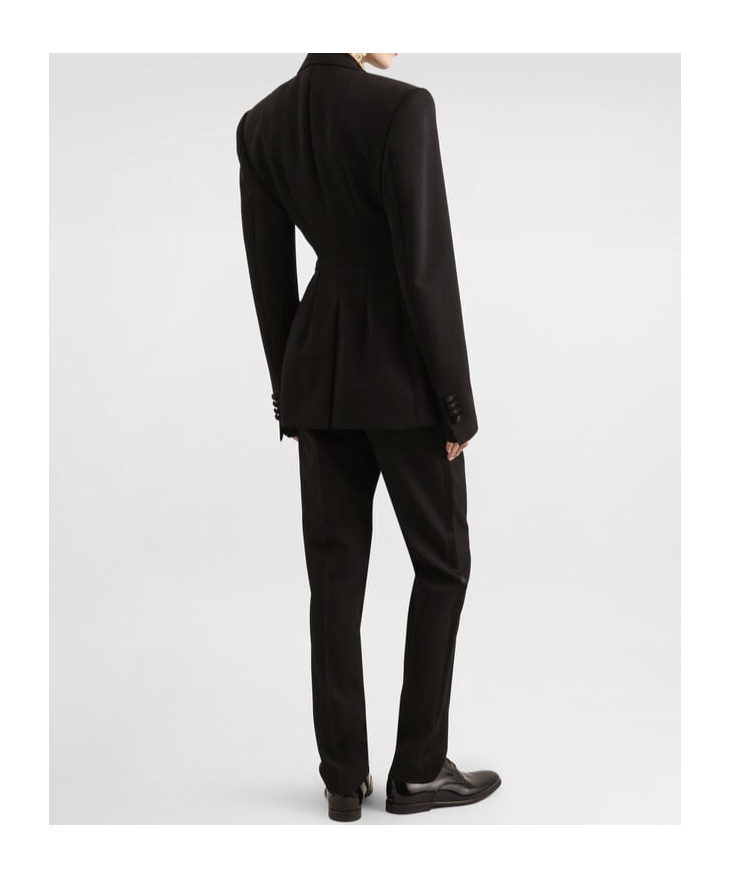 Dolce & Gabbana Double-breasted Blazer Peak Lapels In Black
