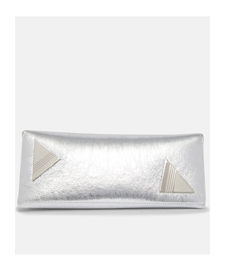 Attico Geometric Clutch In White