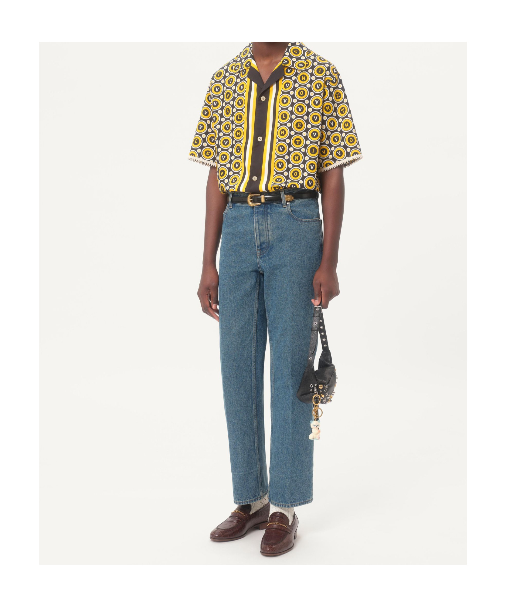 Valentino Bowling Shirt With Bulles Royales Print