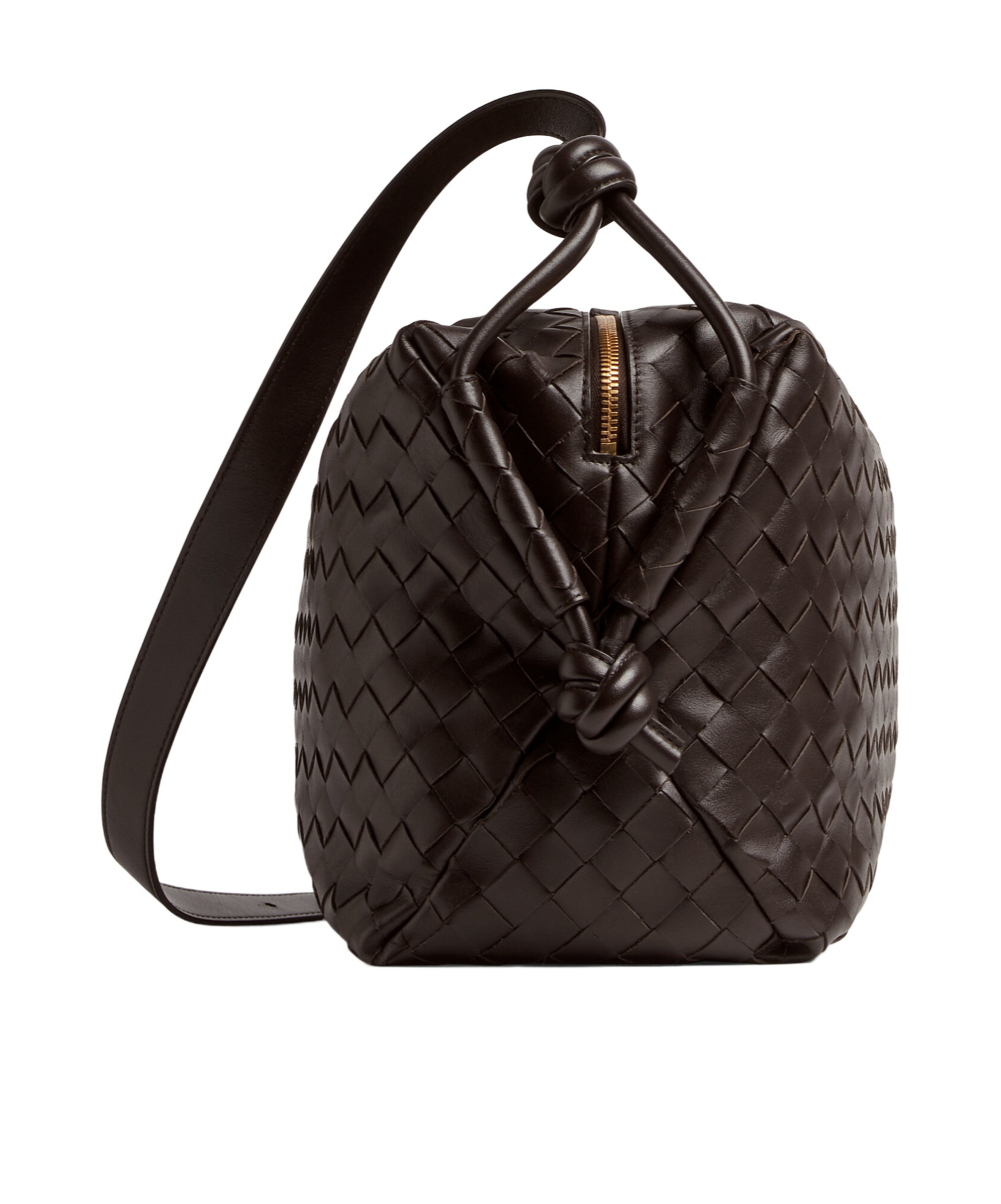 Bottega Veneta Medium Loop Weekend Travel Bag In Black