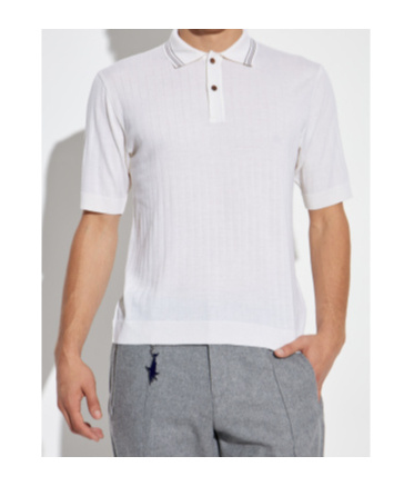 Paul & Shark Short-sleeved Polo Shirt In White