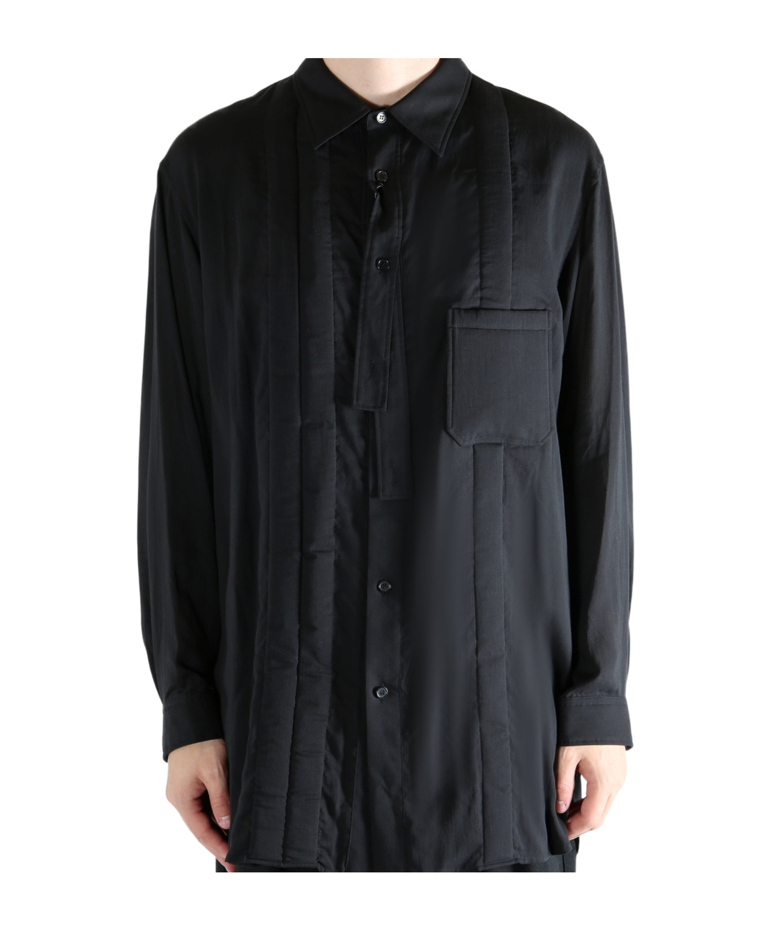 Yohji Yamamoto Quilted Shirt In Black
