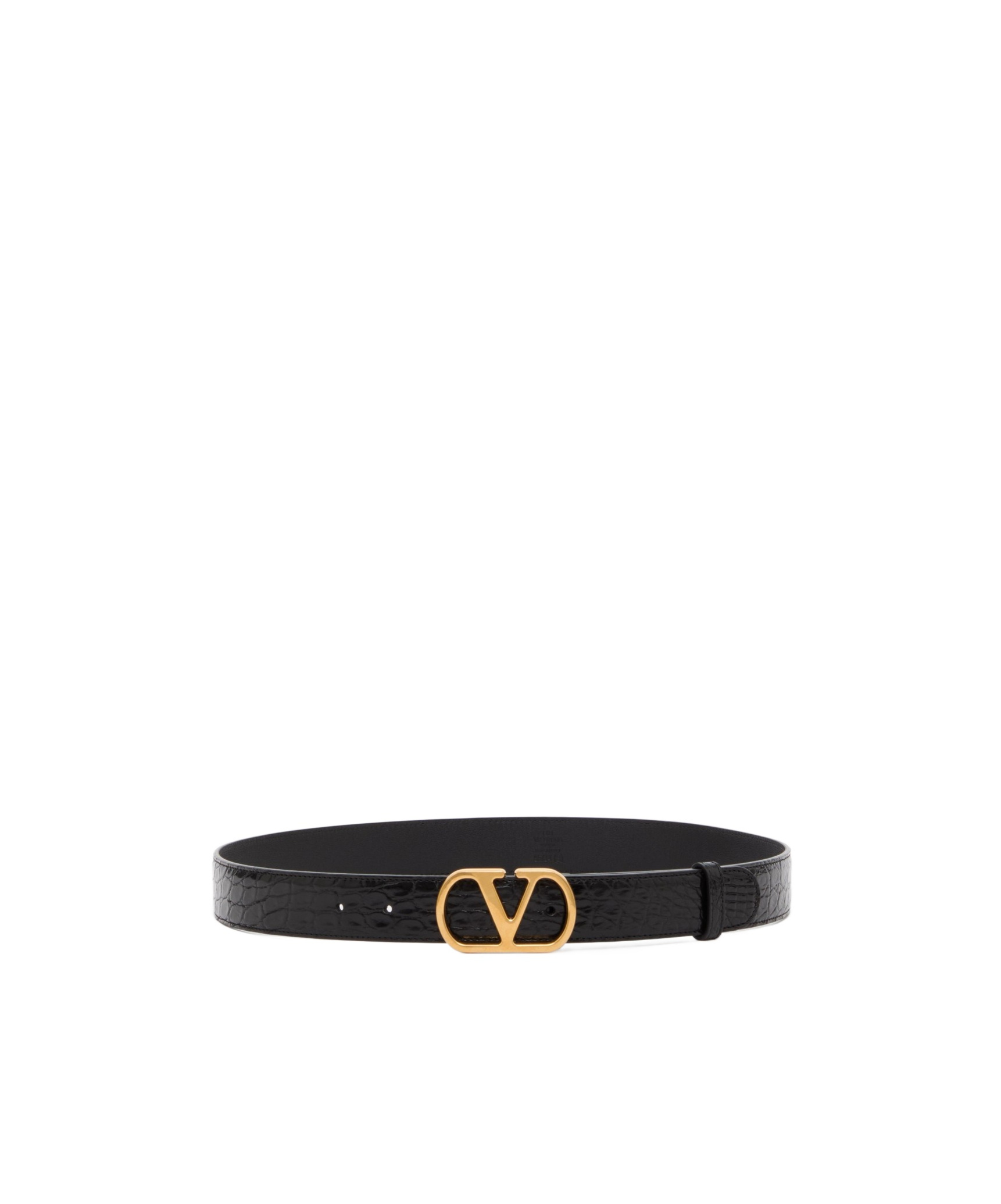 Valentino Belt H 20 Vlogo Signature In Black