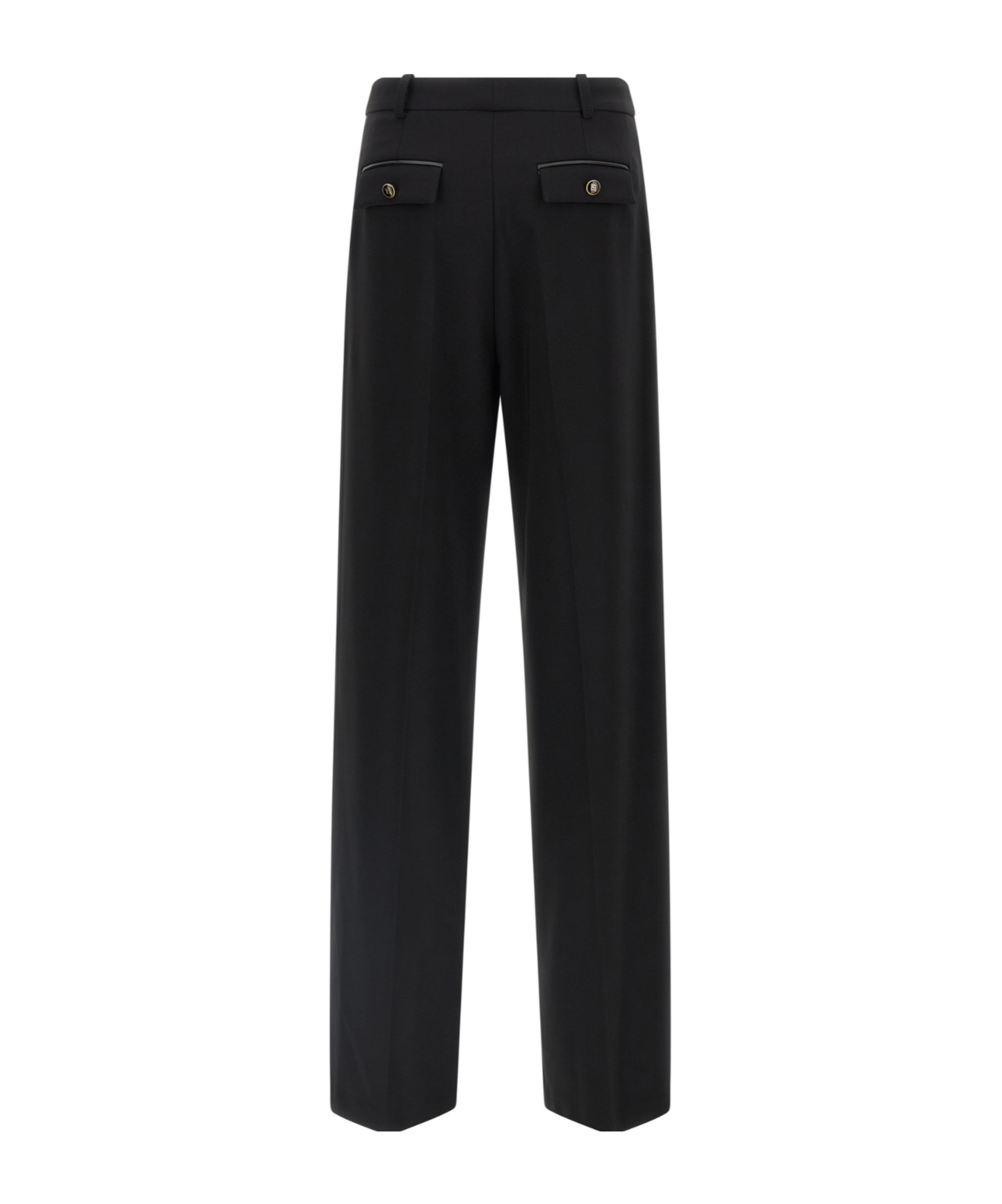 Elisabetta Franchi Belt Loop Casual Pants In Black