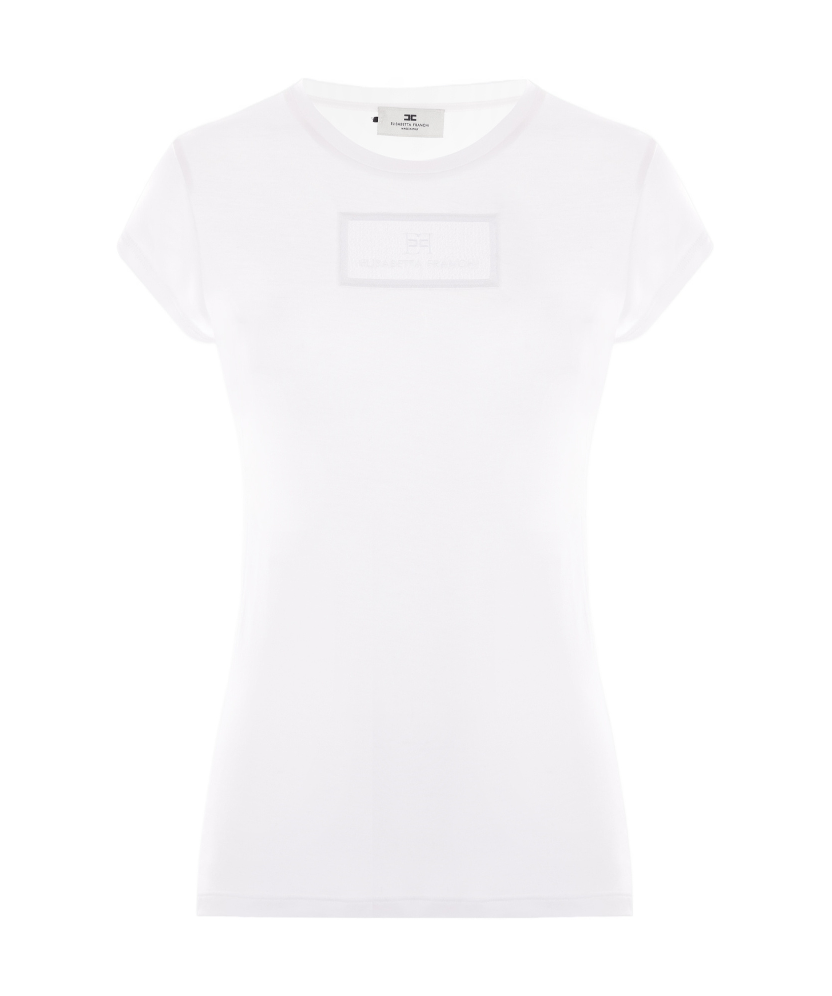 Elisabetta Franchi American Sleeves T-shirt In White
