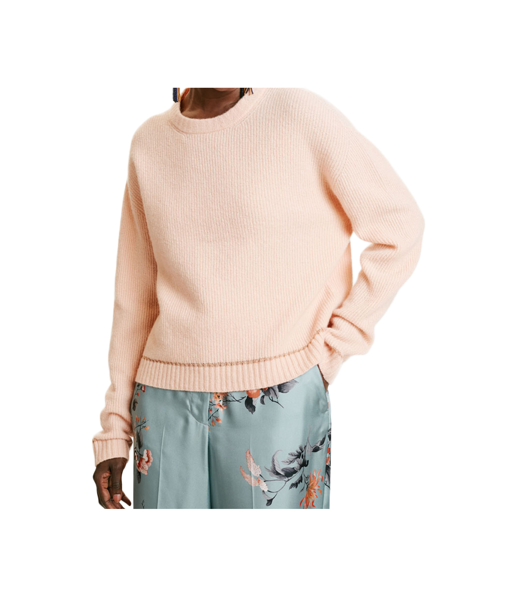 Momoní Crewneck Sweater In Nude