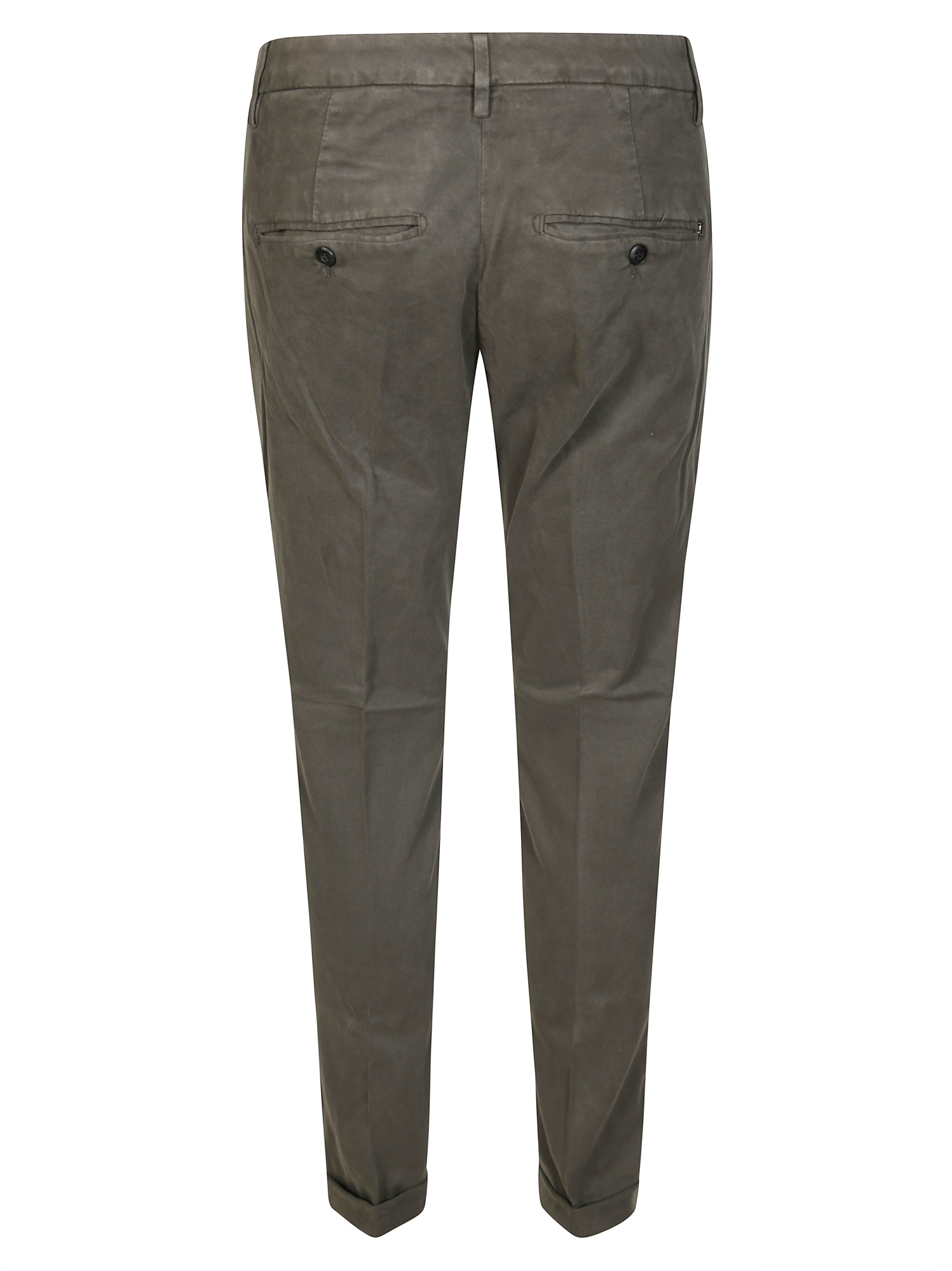 Dondup Logo-trimmed Trousers In Gray