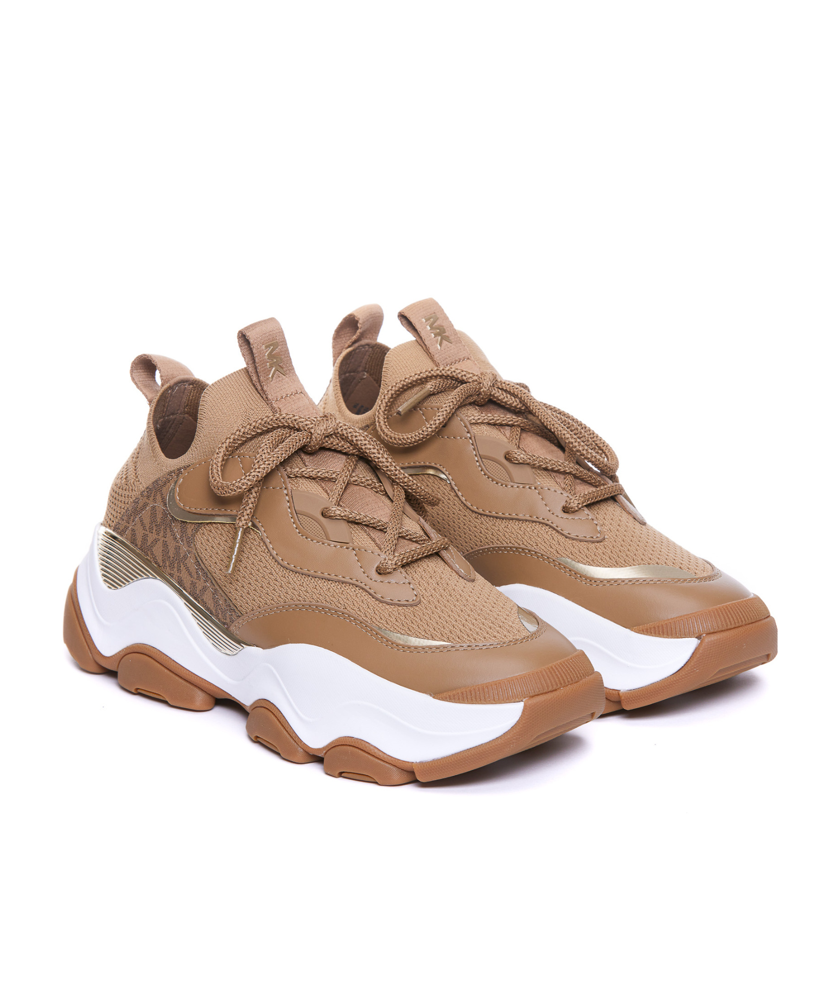 Michael Kors Laced Sneakers In White