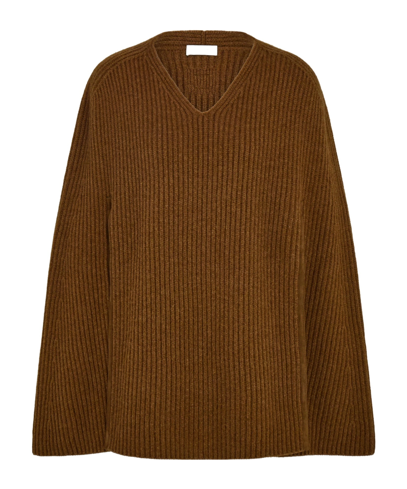 Ferragamo Cashmere Blend Cape In Brown