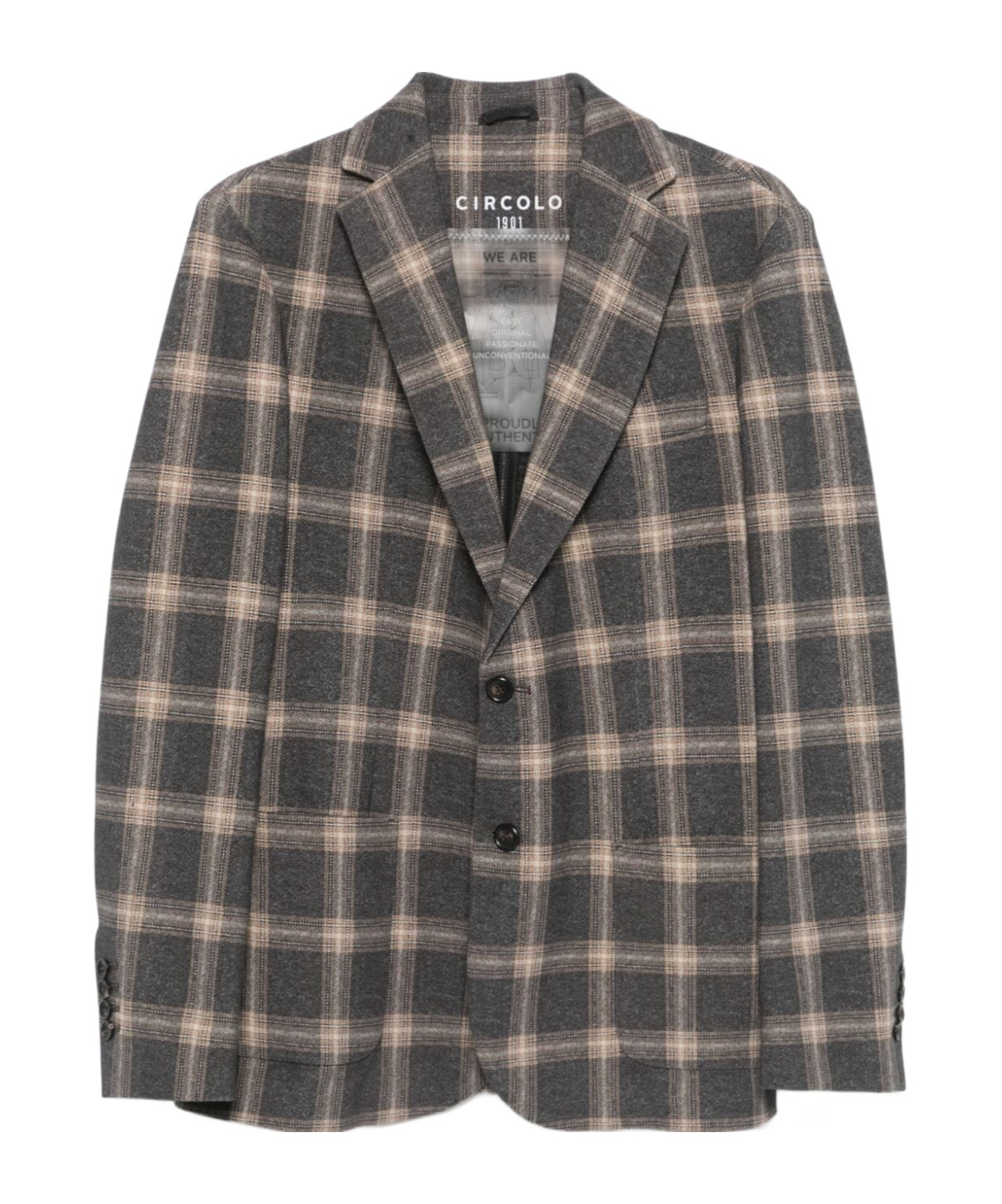 Circolo 1901 Cotton Single-breasted Jacket In Black