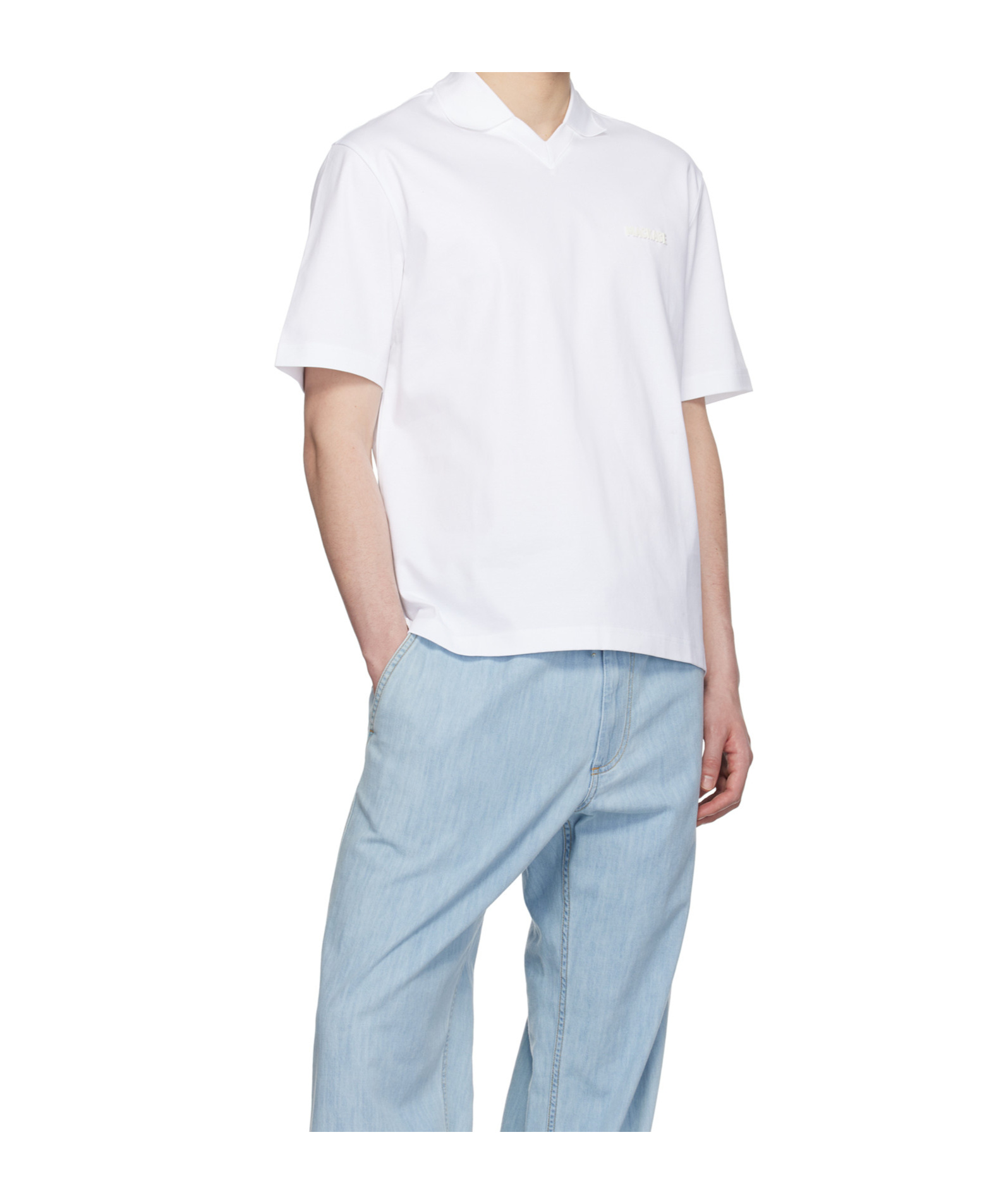 Mackage Short-sleeved Polo Shirt In White
