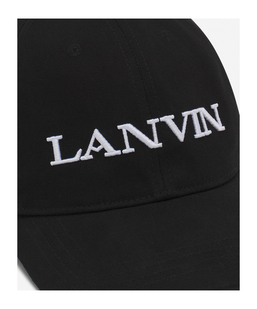 Lanvin Logo Baseball Cap In Black