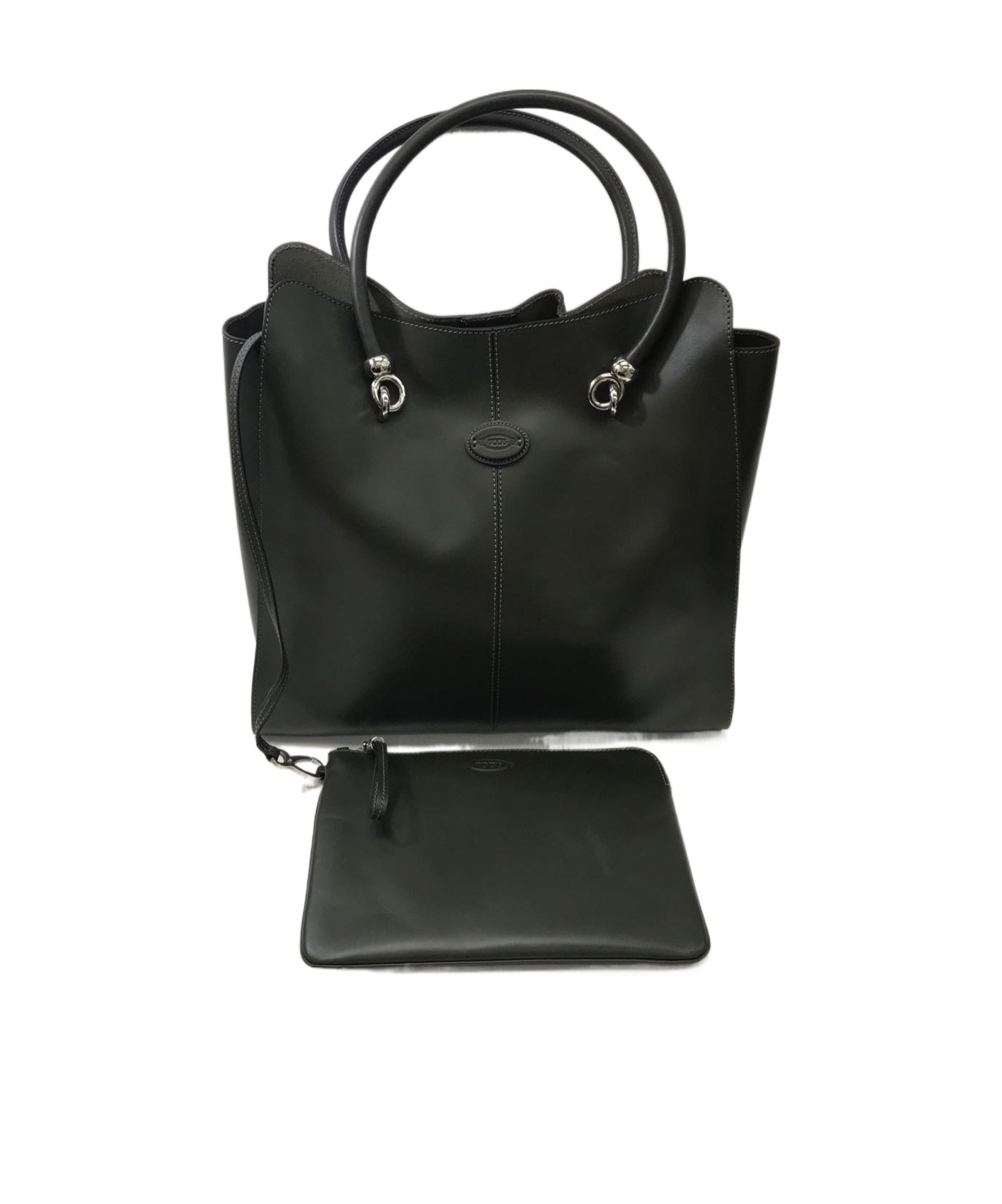 Tod's Zippered Shoulder Bag In Black