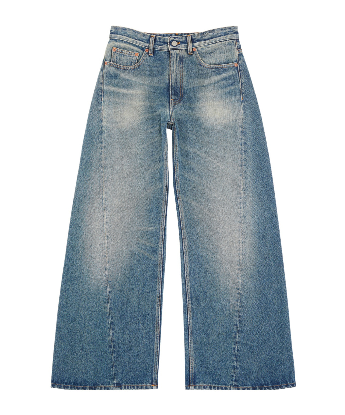 MM6 MAISON MARGIELA LOW-RISE WIDE-LEG JEANS