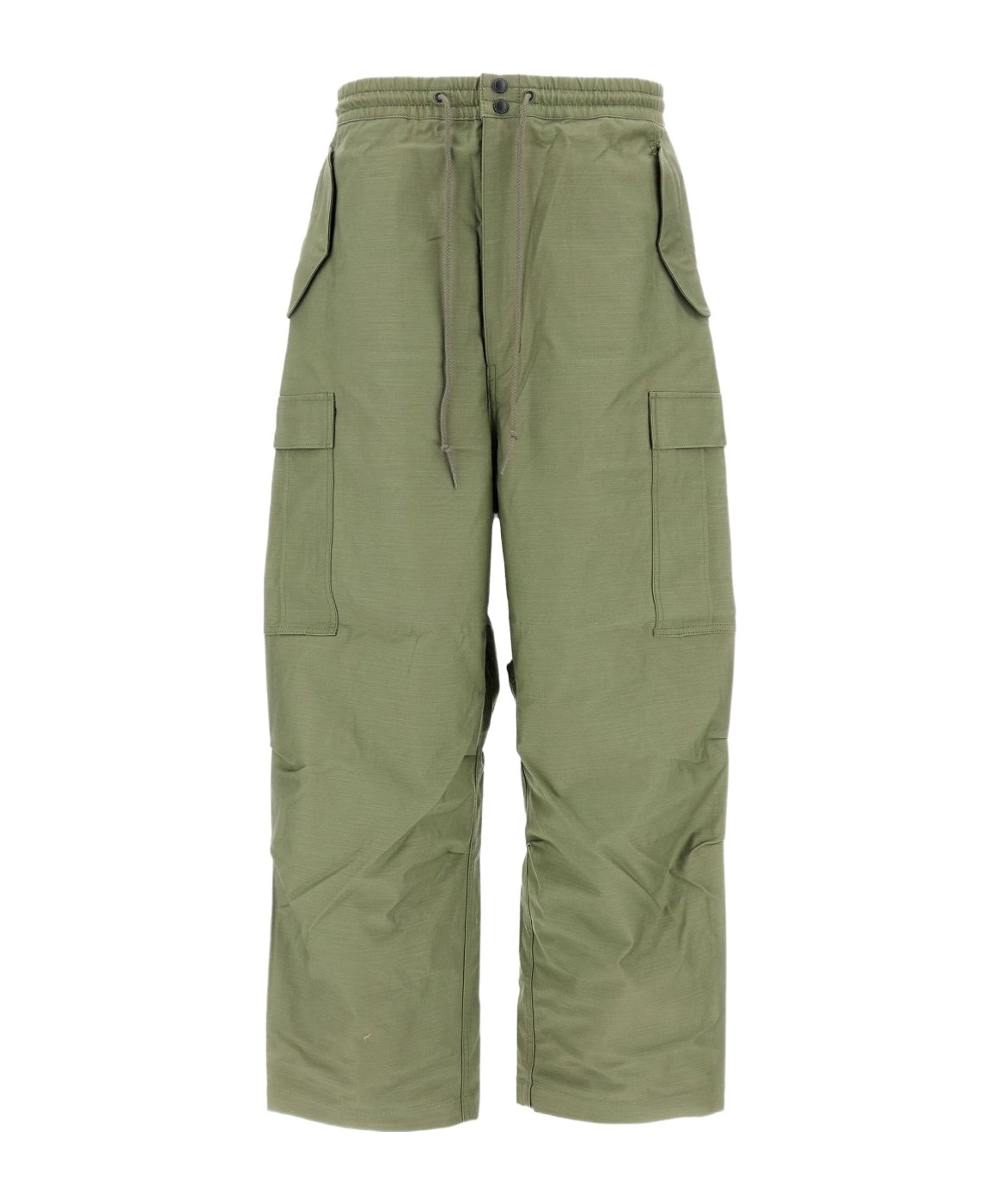 Junya Watanabe Drawstring Cargo Casual Pants In Green