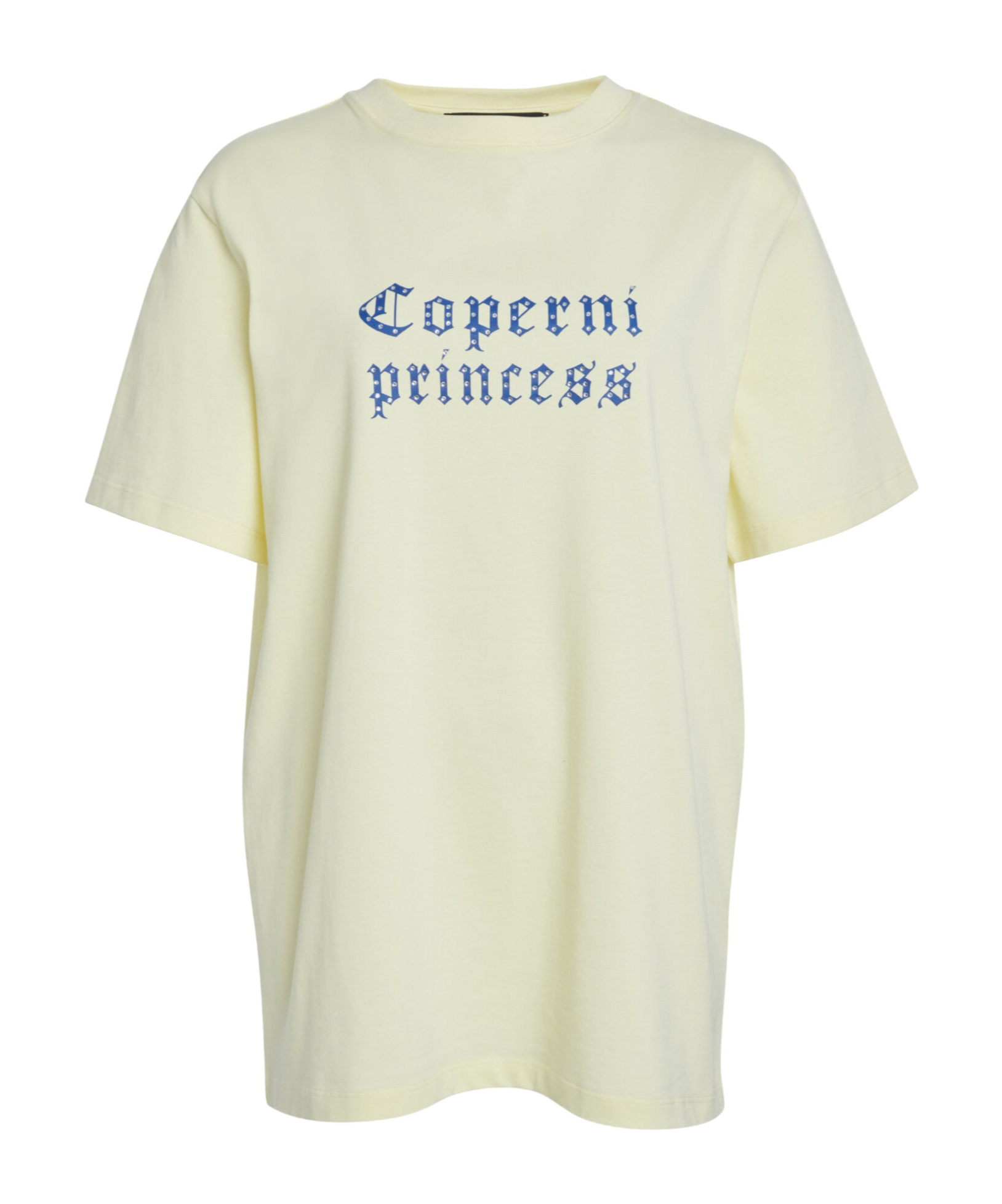 Coperni Fitted T-shirt With Playful Graphic And Round Neckline In White