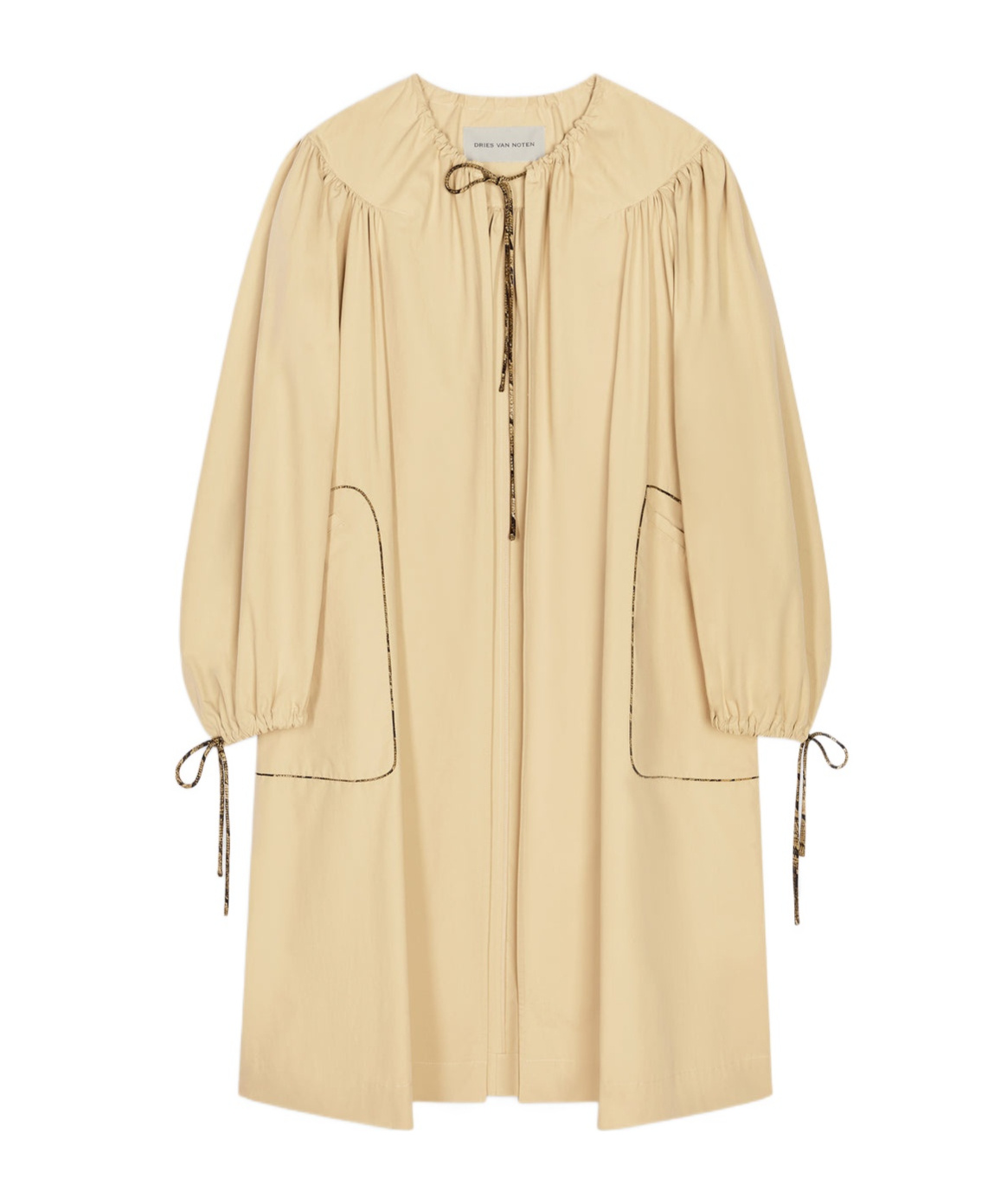 Dries Van Noten Long Sleeve Casual Jacket In Neutral