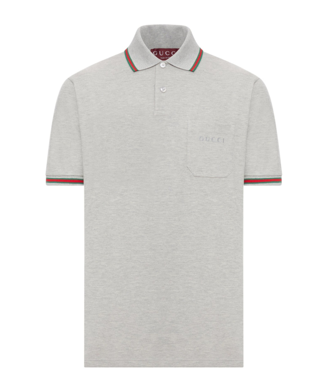 Gucci Cotton Polo Shirt Featuring Web Detail In White