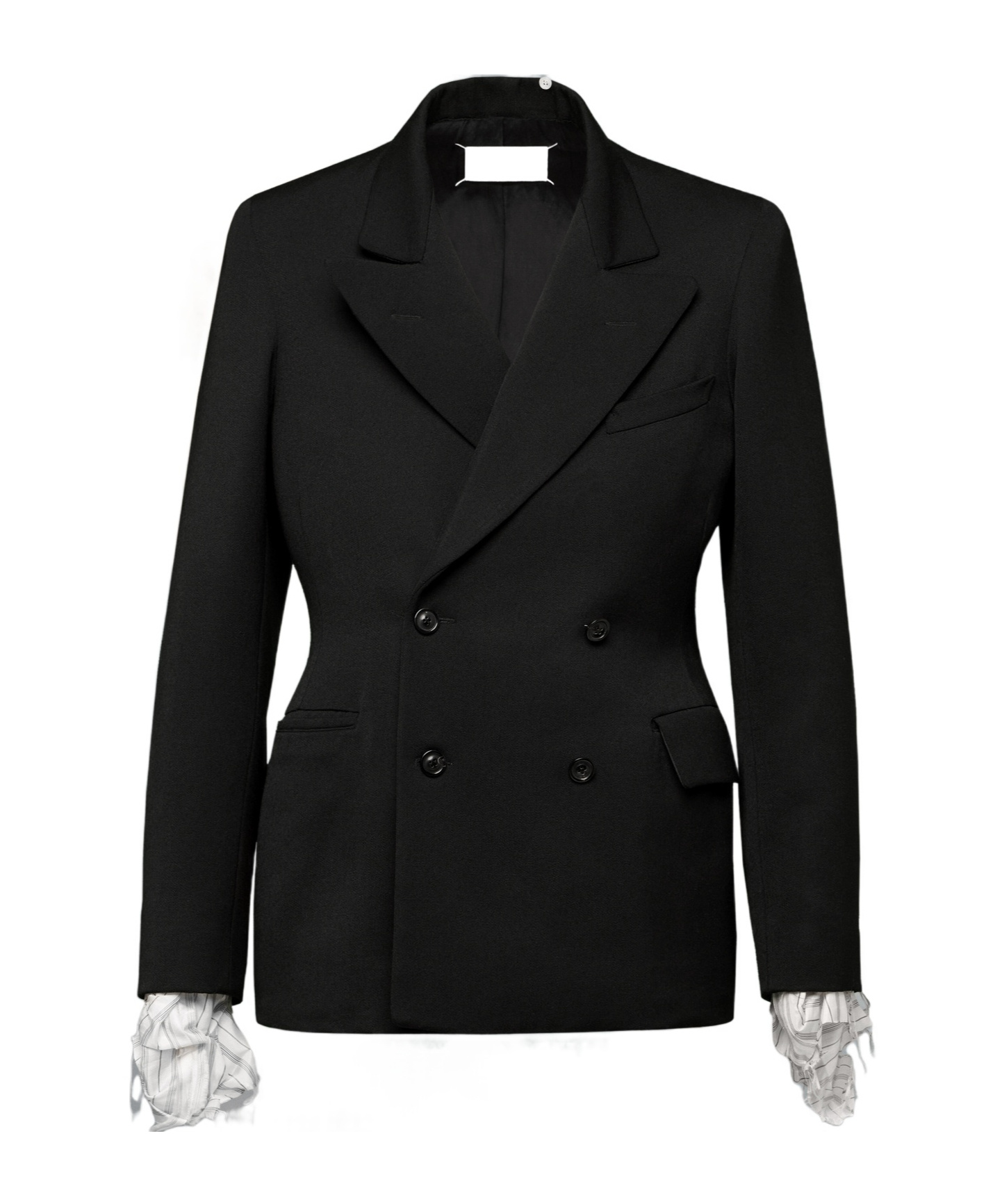 Maison Margiela Double-breasted Tailored Blazer In Black