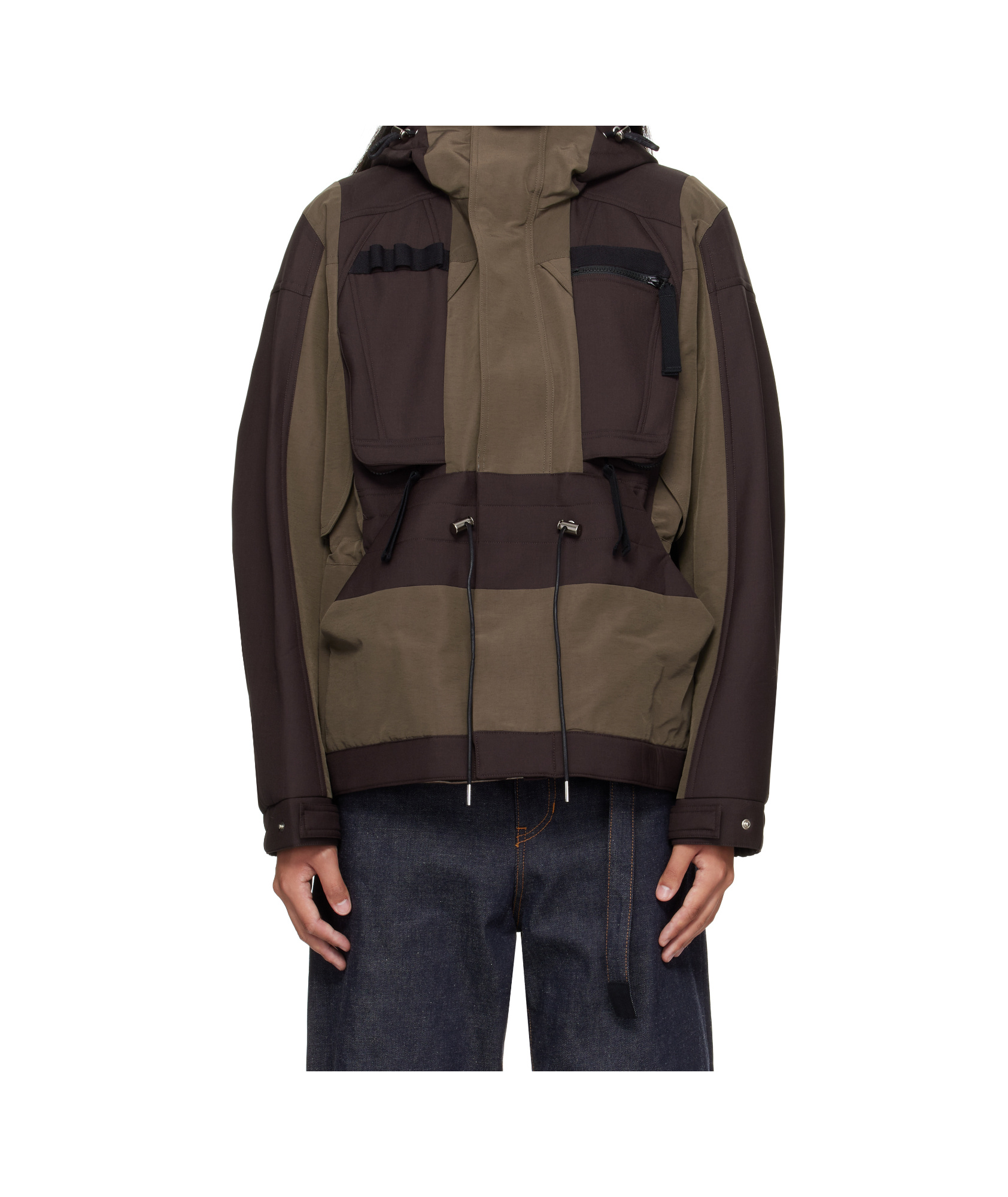 Sacai Long-sleeved Casual Jacket In Multi