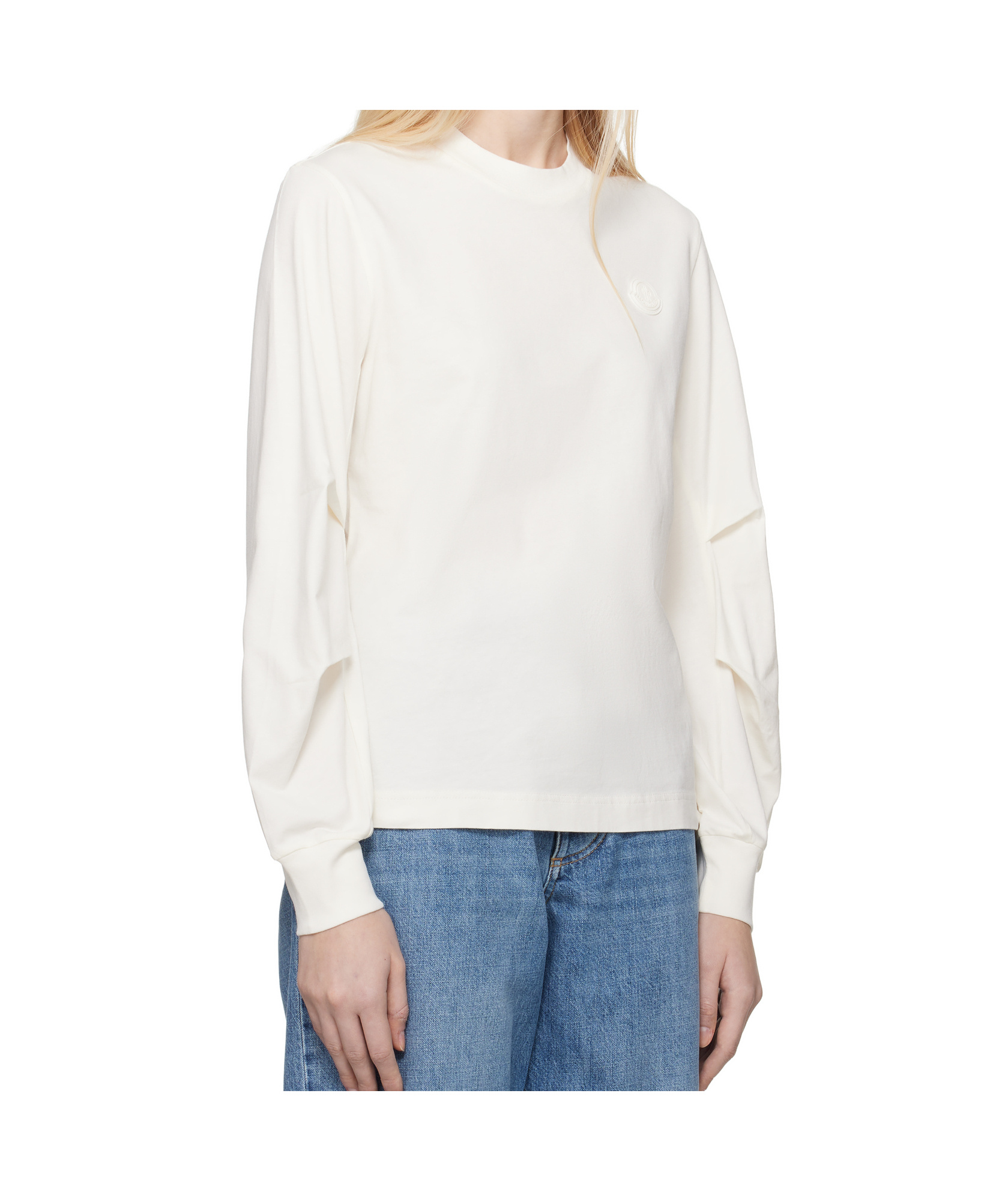 Moncler Long-sleeved T-shirt In White