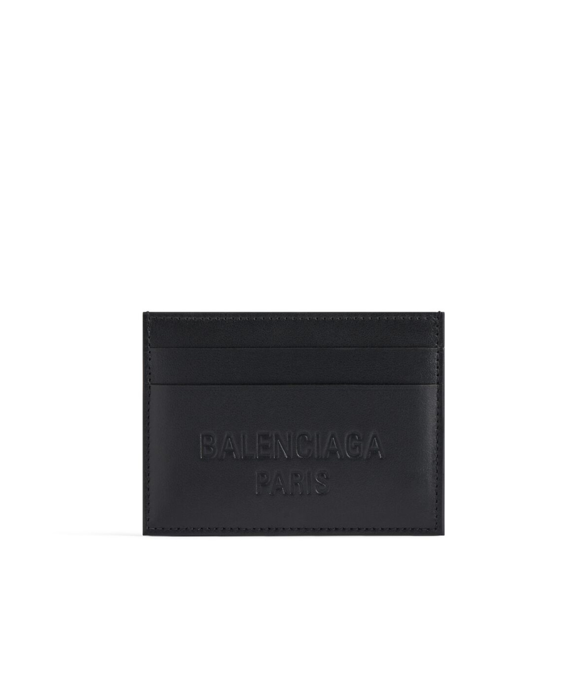 Balenciaga Duty Free Leather Cardholder In Black