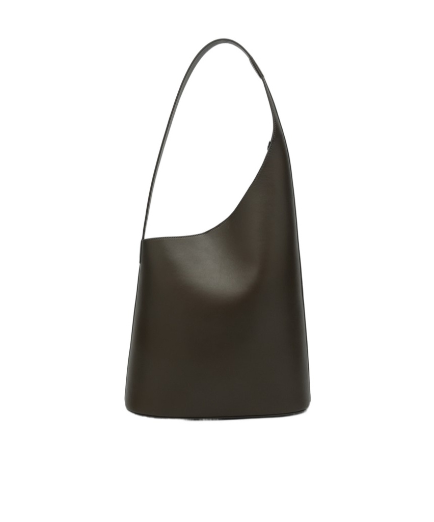 Shop Aesther Ekme Lune Handbag In Black