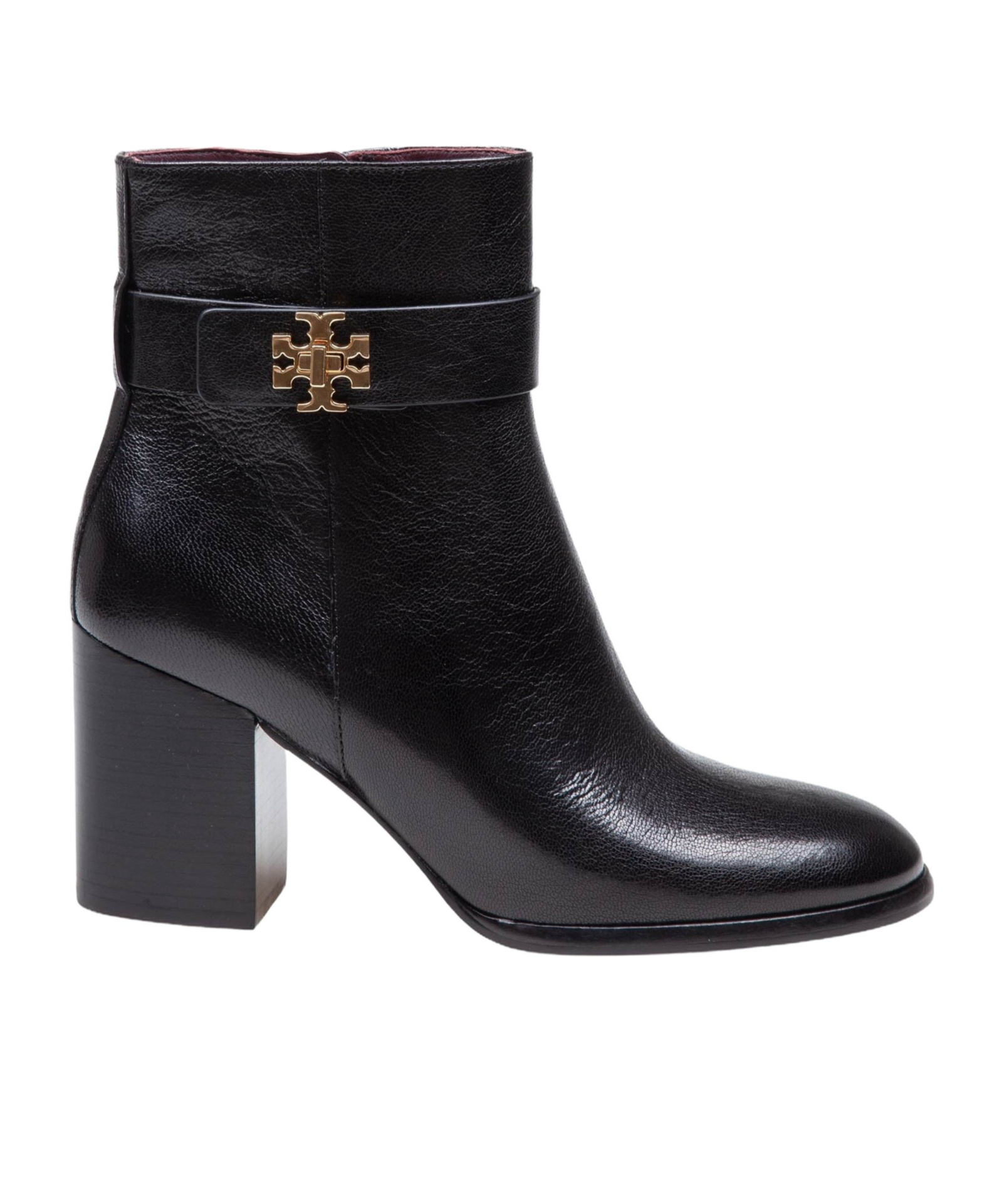 Tory Burch T Lock Heeled Ankle Boots 70mm Perfect Black In Black